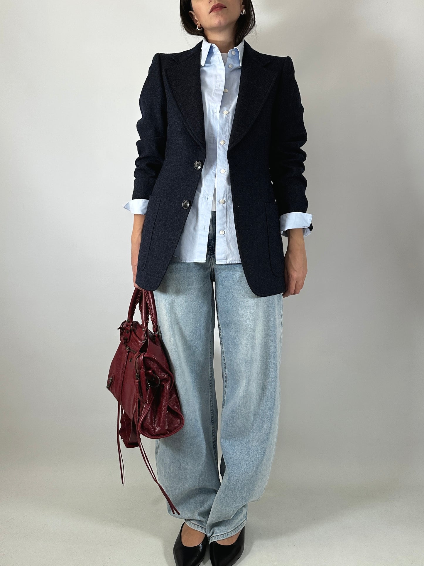 Slim fit blue blazer