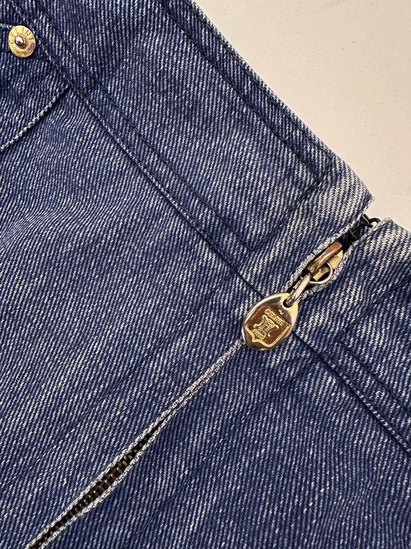 Vintage Celine denim skirt