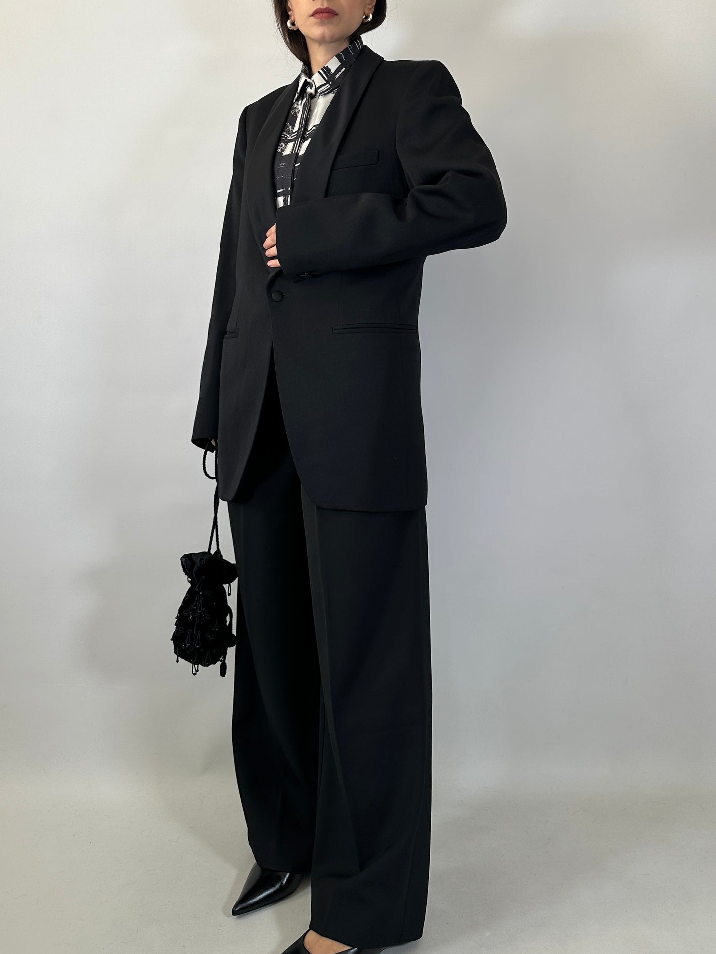 Vintage Black Tuxedo Blazer
