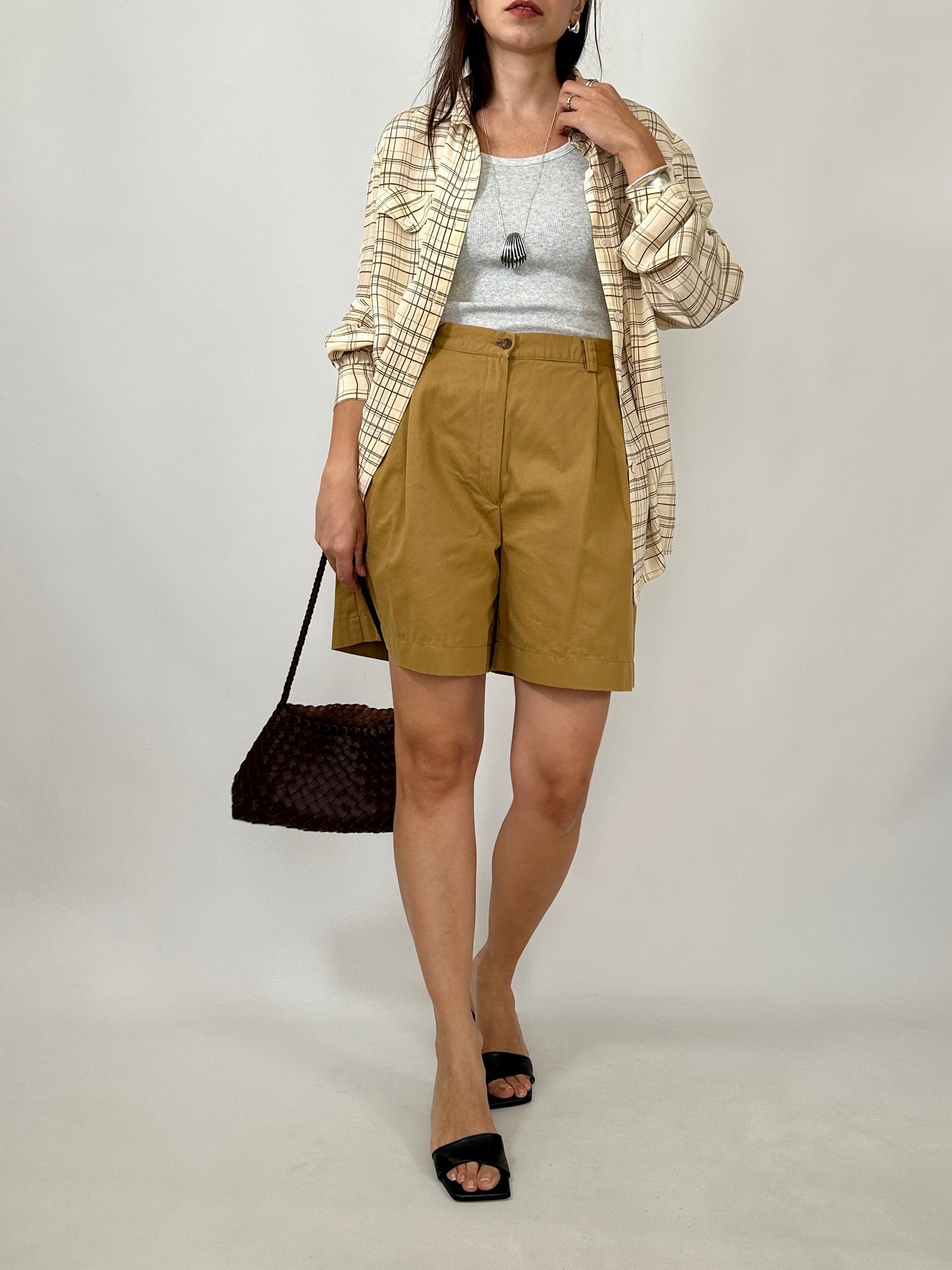 Tailored Cotton Bermuda Shorts