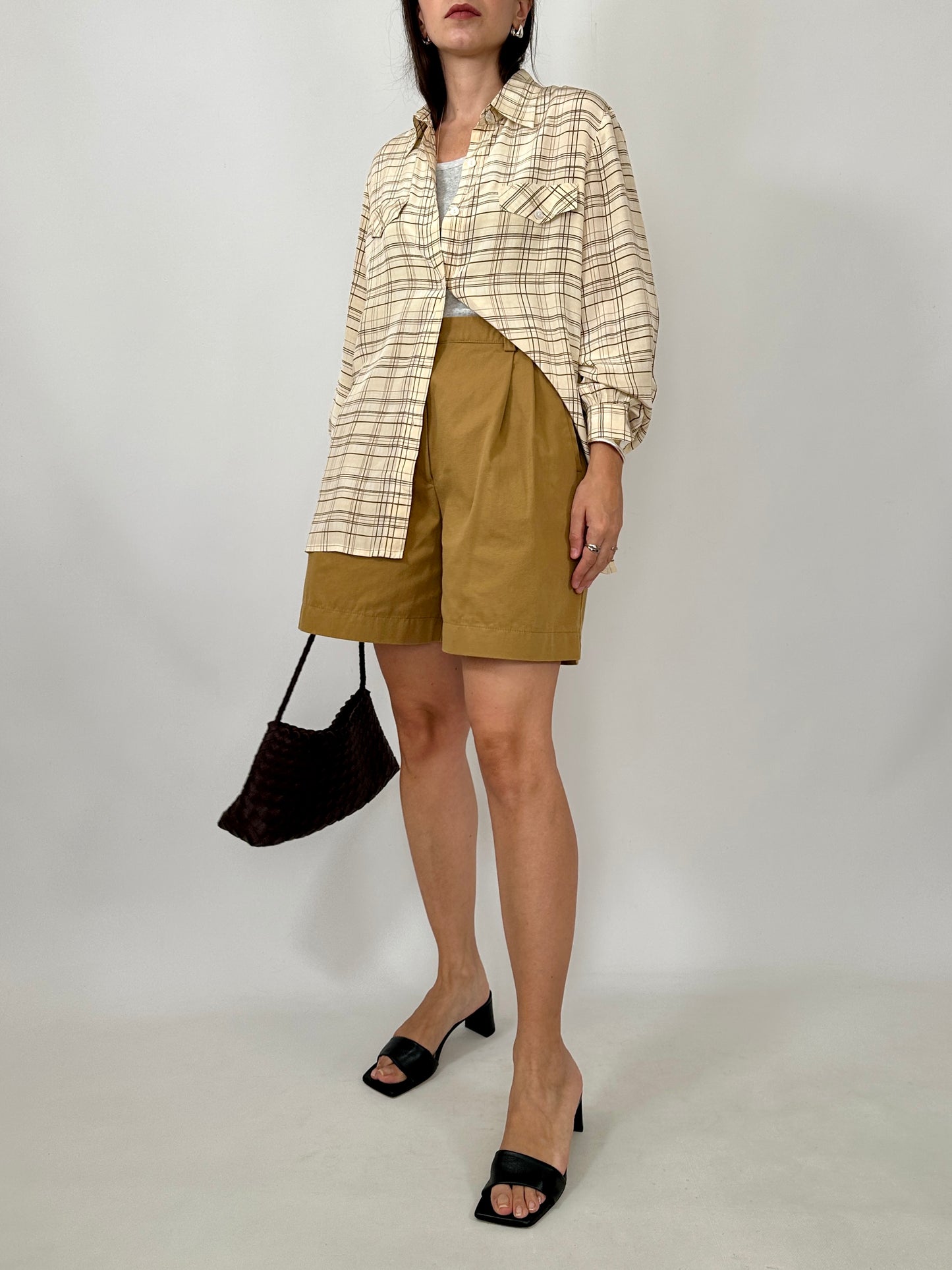 Vintage 100% Silk Check Shirt