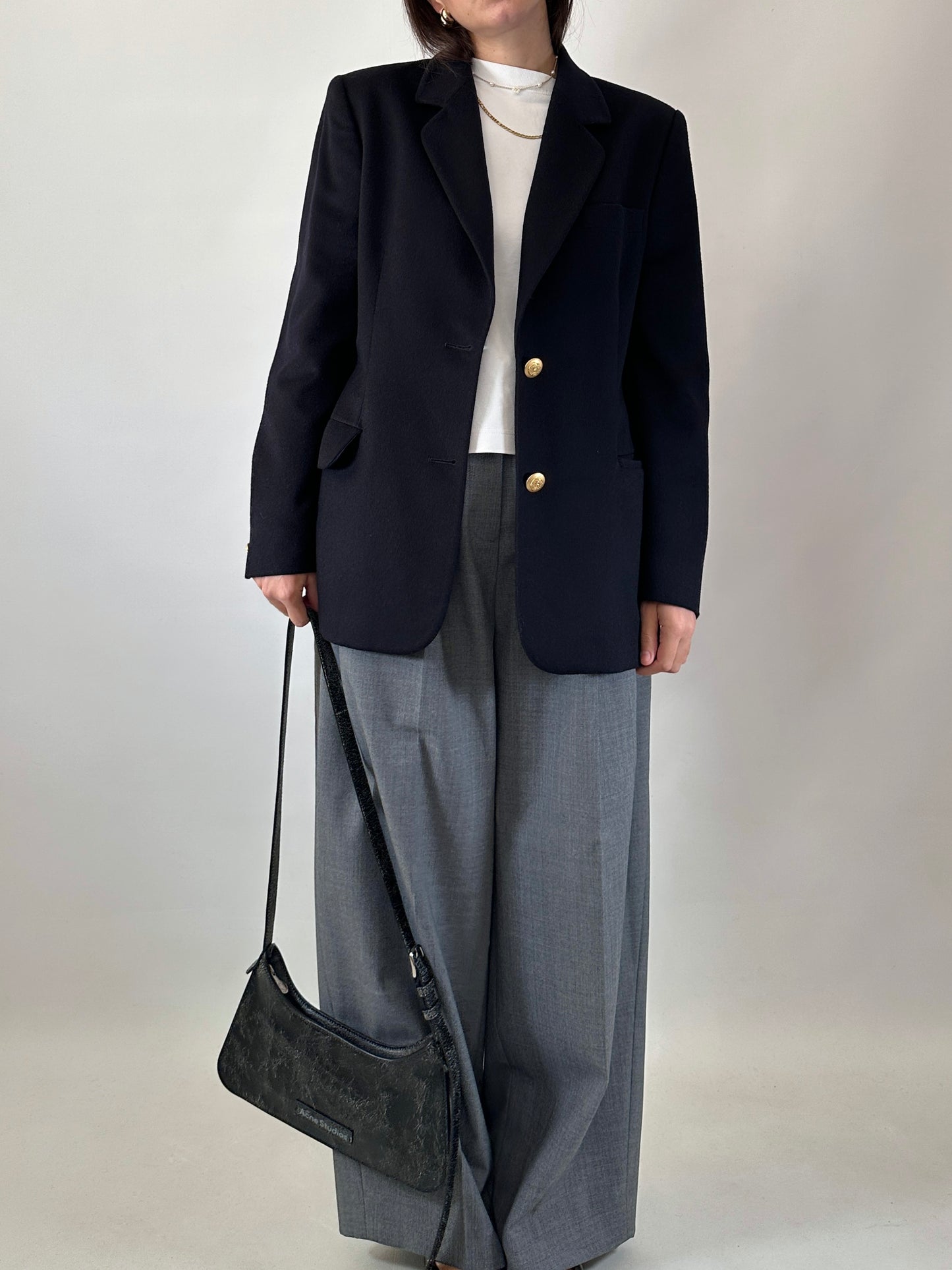 Vintage cashmere blend blazer
