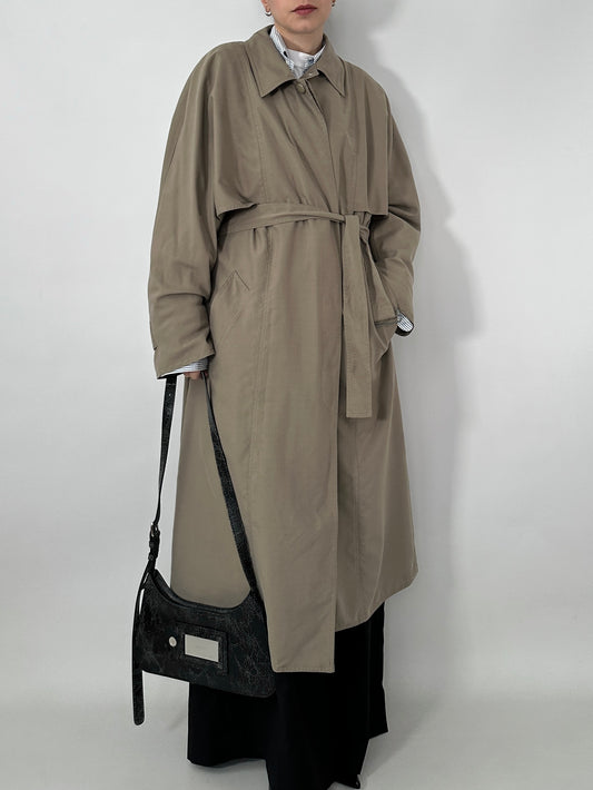 Long vintage trench coat