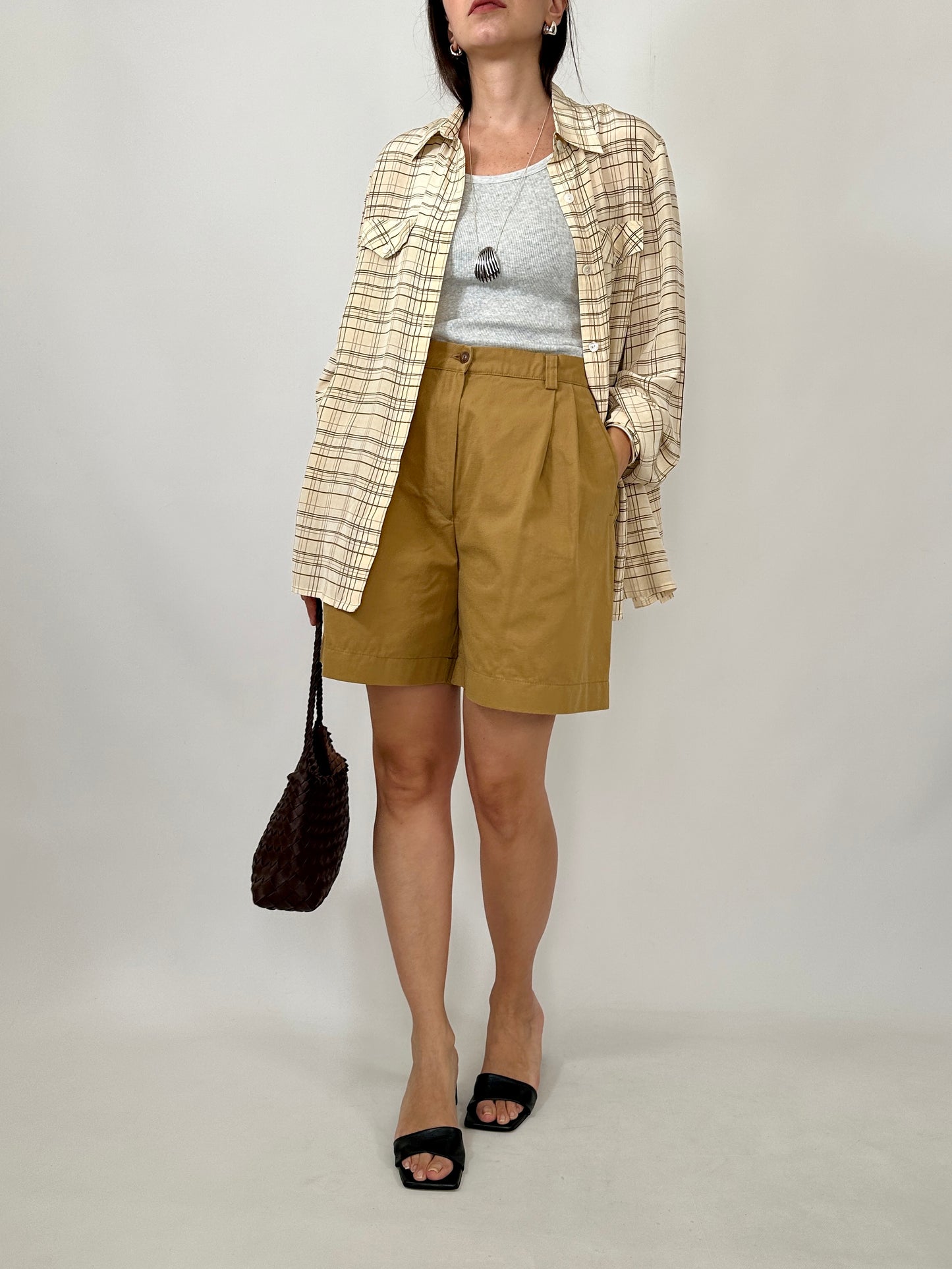 Tailored Cotton Bermuda Shorts
