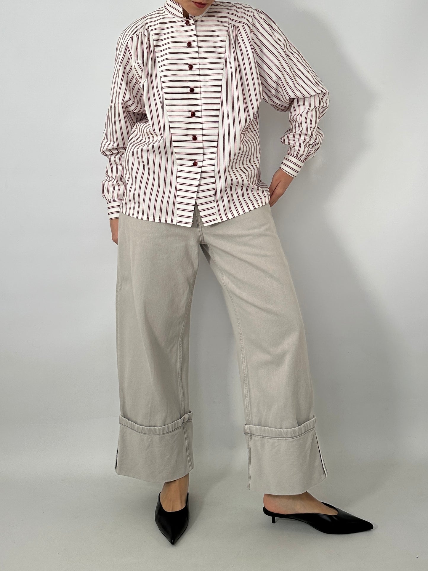 Handmade vintage striped shirt