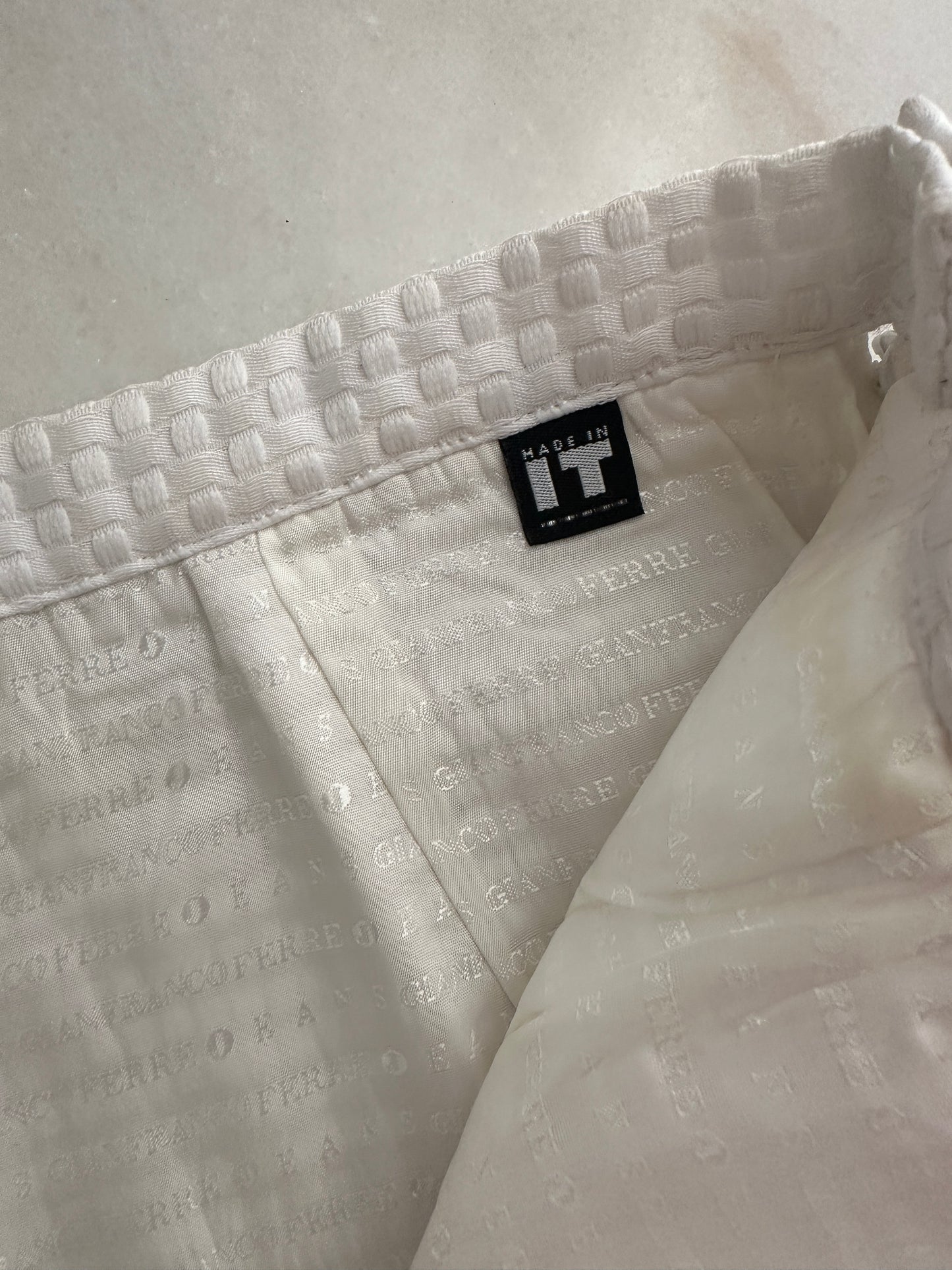 Gianfranco Ferré jacquard mini skirt