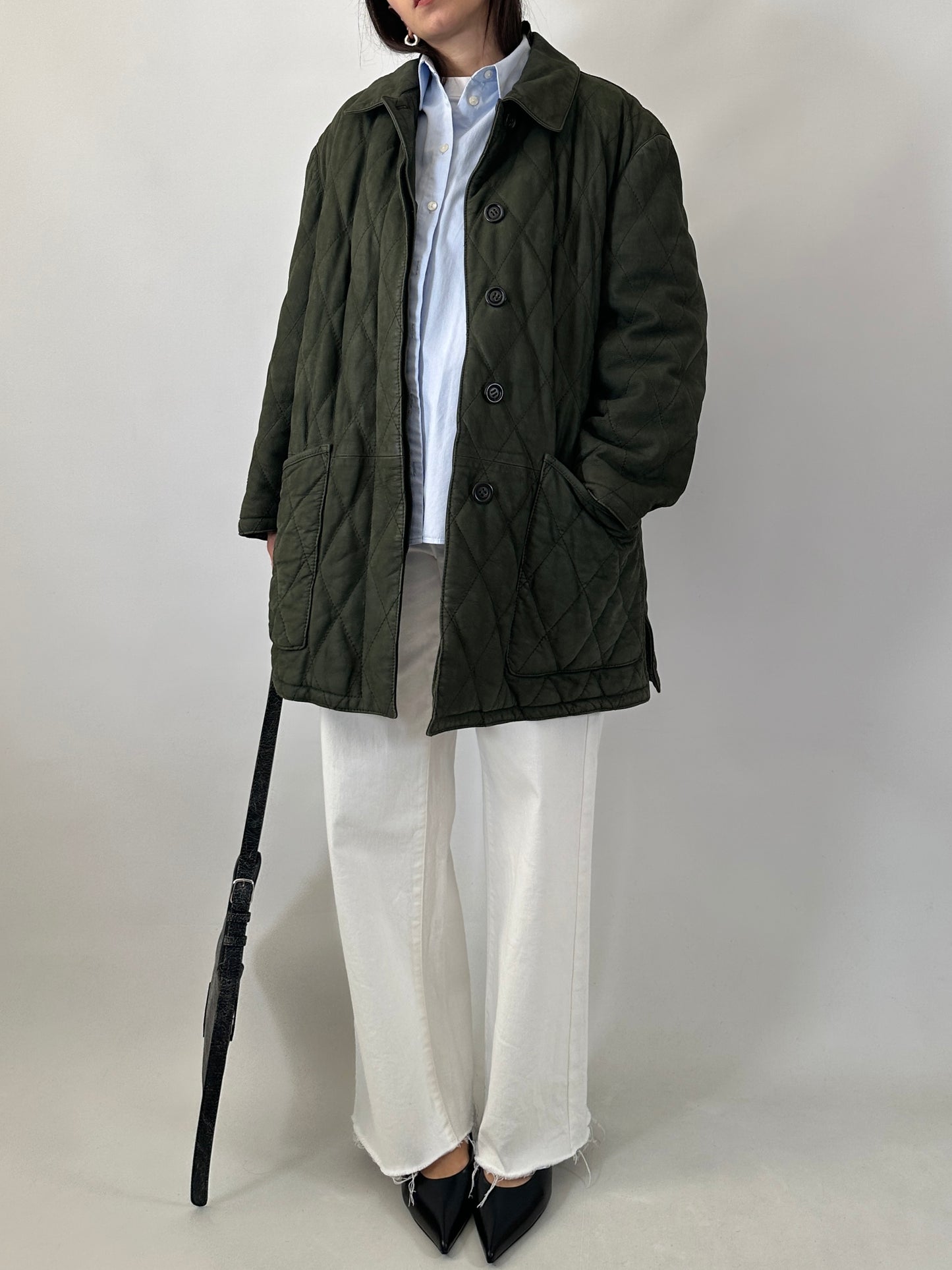 Tailor-made quilted leather jacket