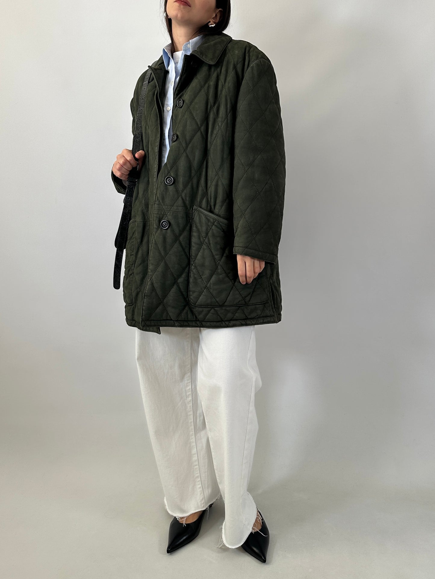 Tailor-made quilted leather jacket