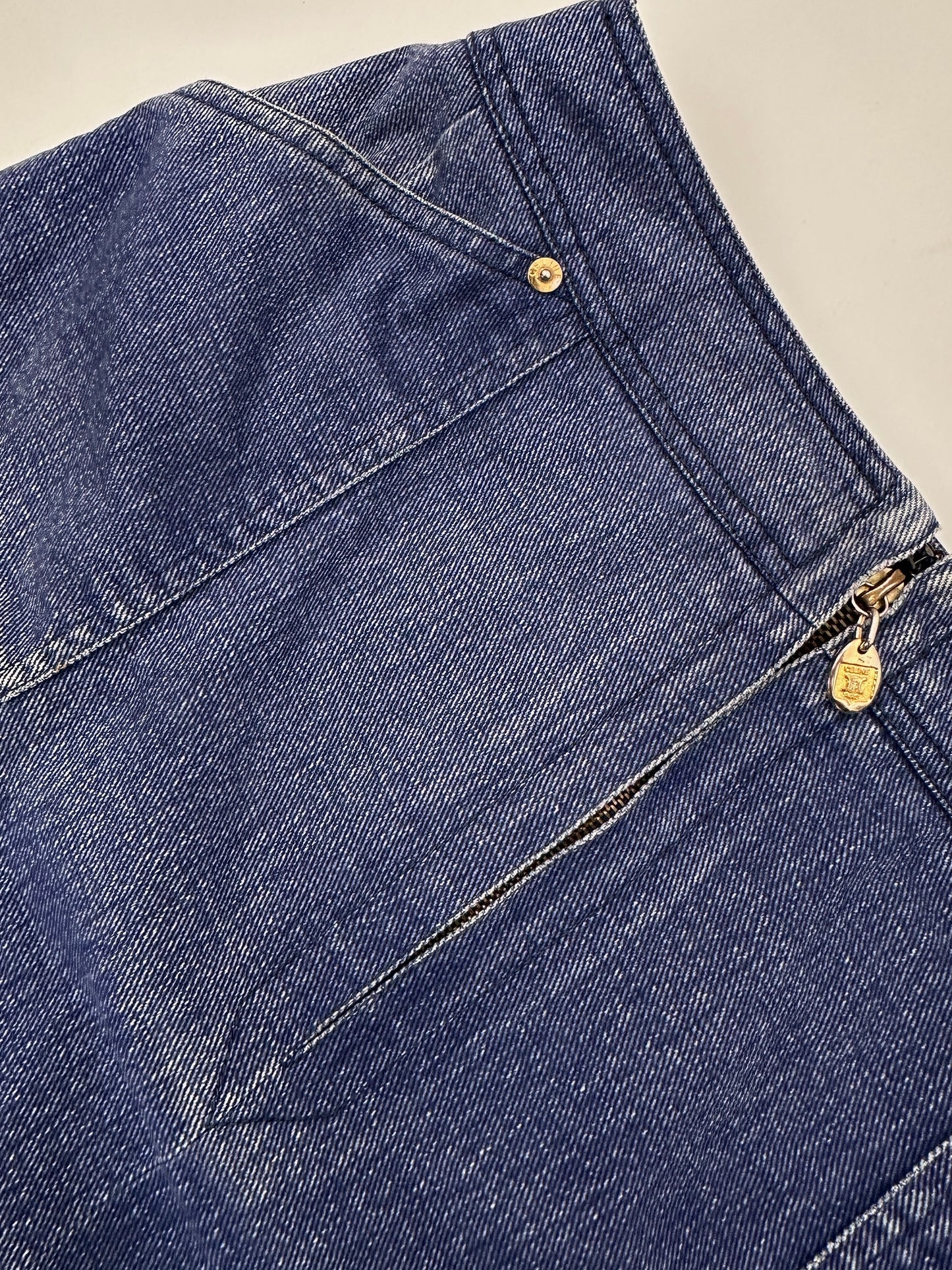 Vintage Celine denim skirt