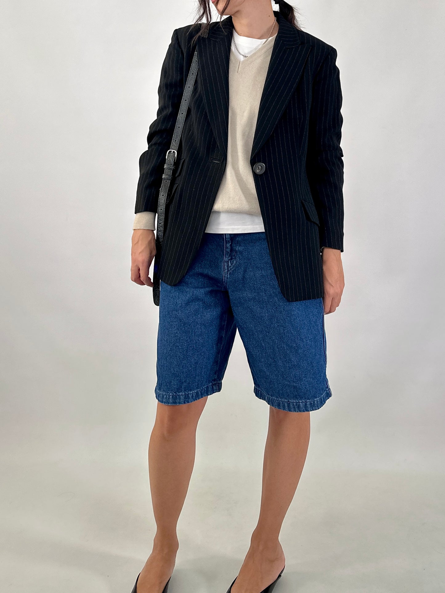 Marella pinstripe slim fit blazer