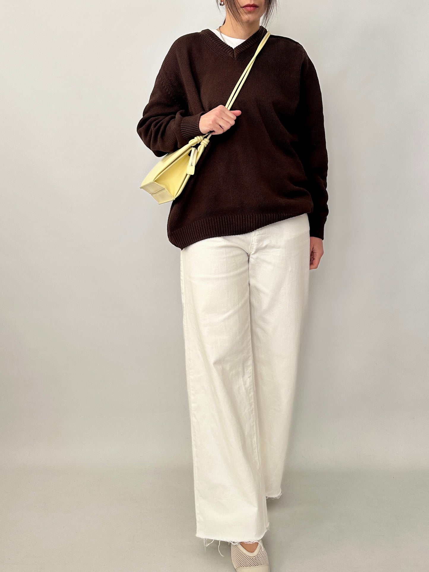 Chocolate knit sweater