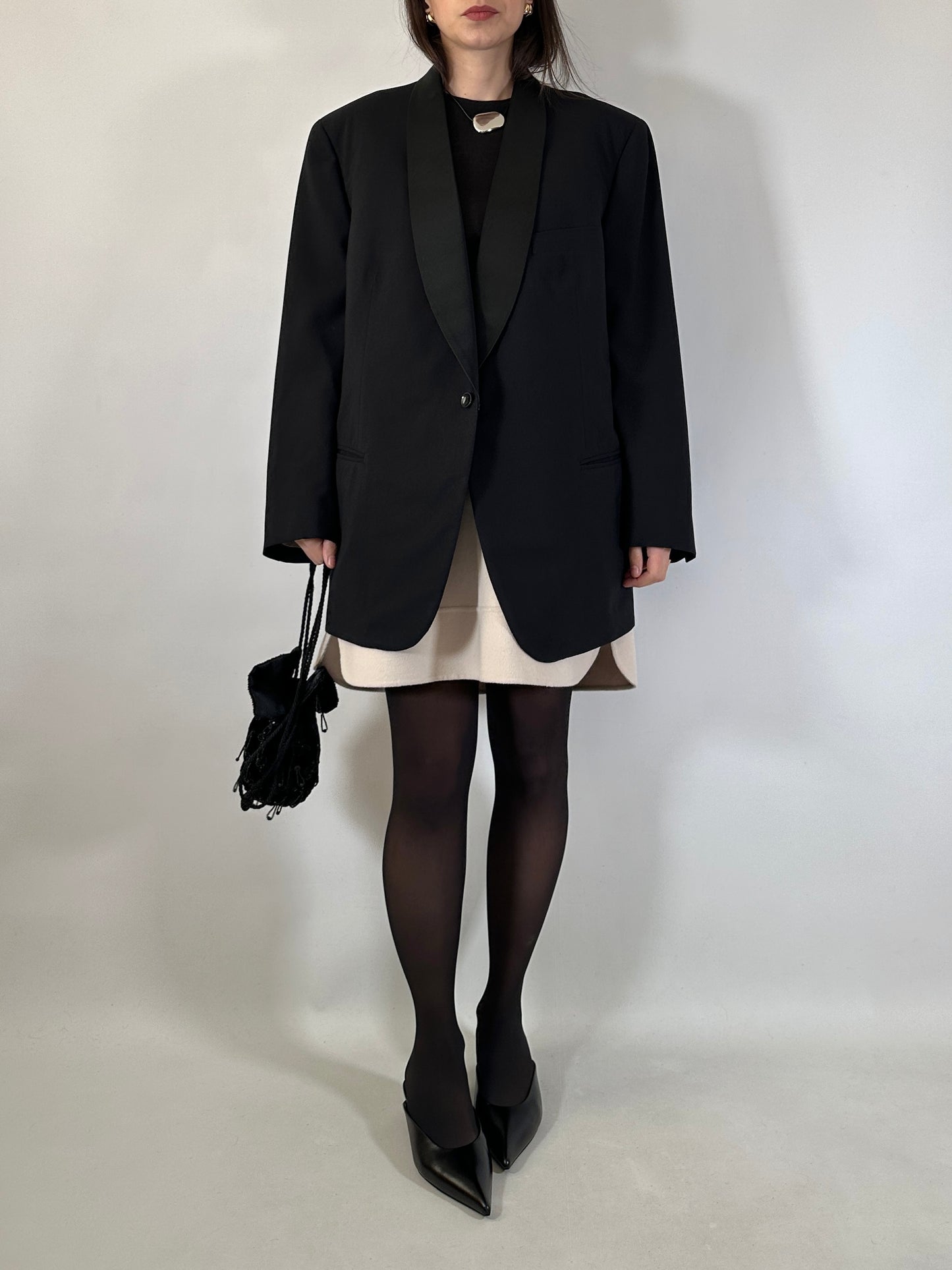 Vintage Tailored Tuxedo Blazer