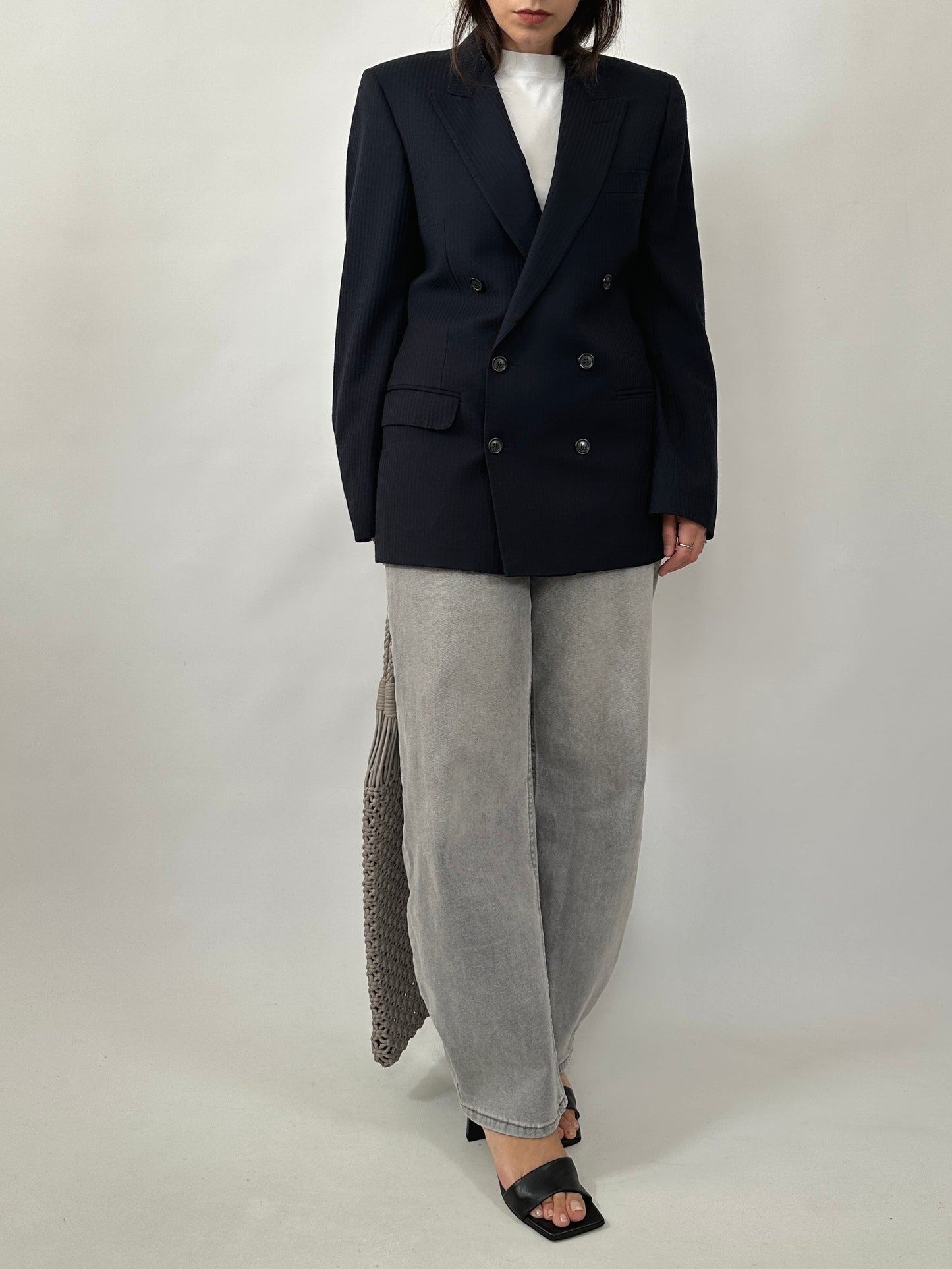 Timeless Tailored Pinstripe Blazer
