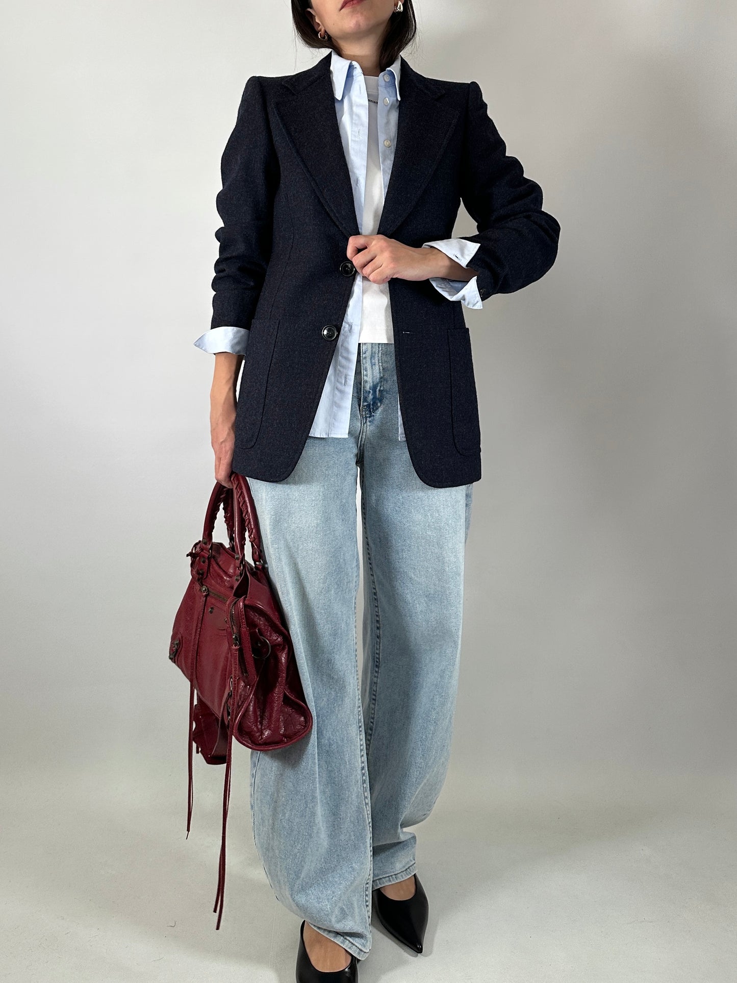 Slim fit blue blazer