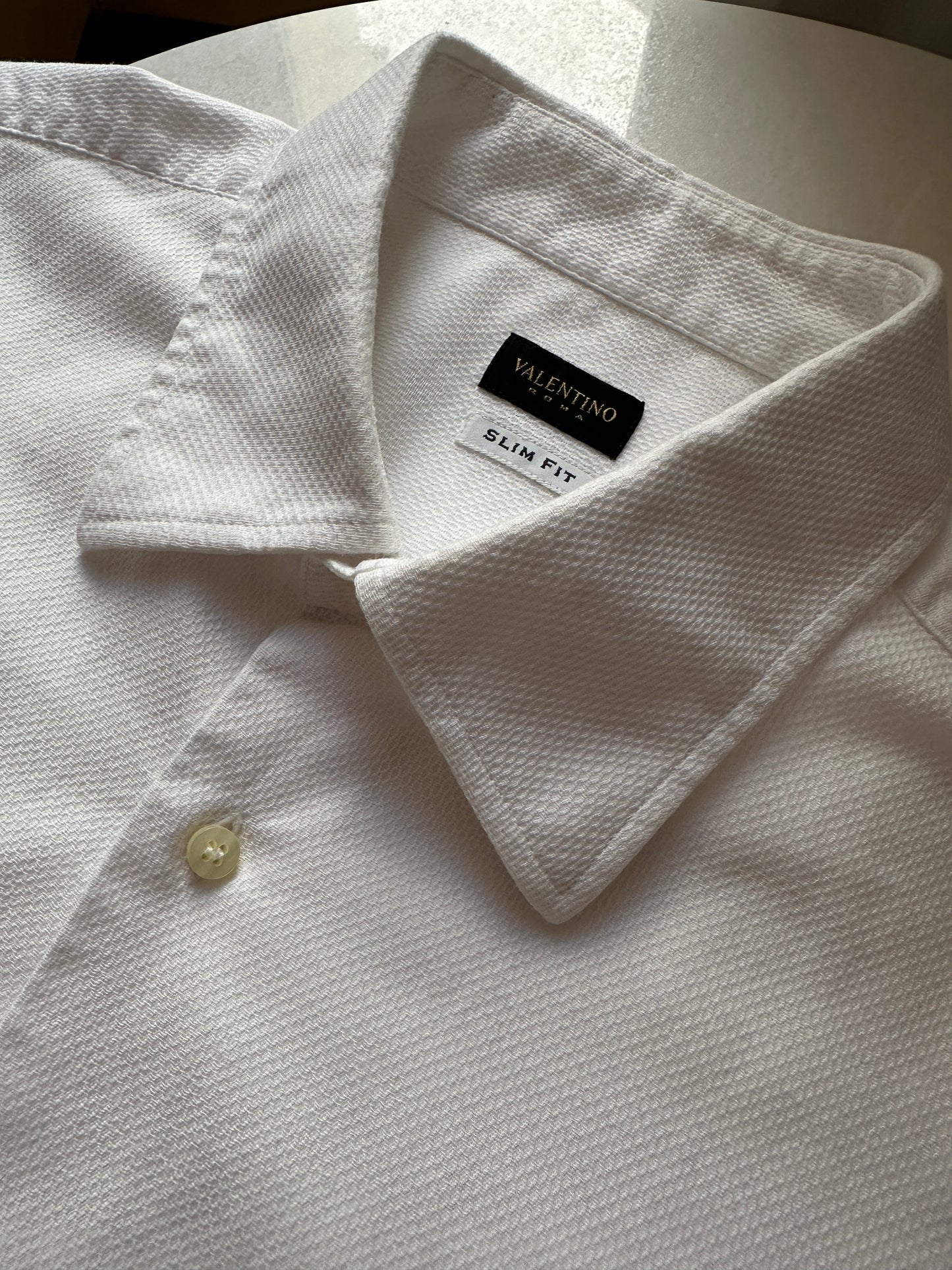 Valentino white cotton classic shirt