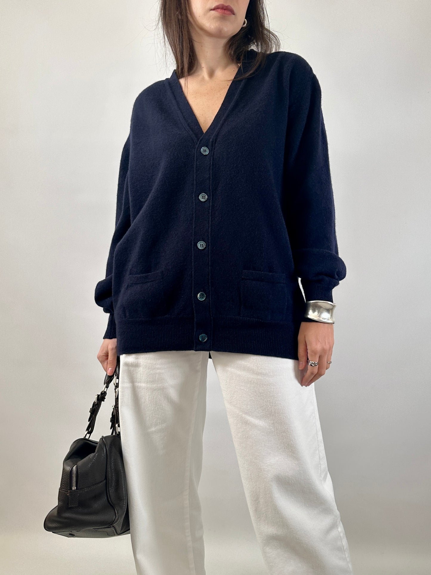 Luxury Geelong Lambswool Cardigan Made in Scotland