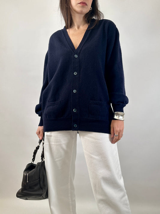 Luxury Geelong Lambswool Cardigan Made in Scotland