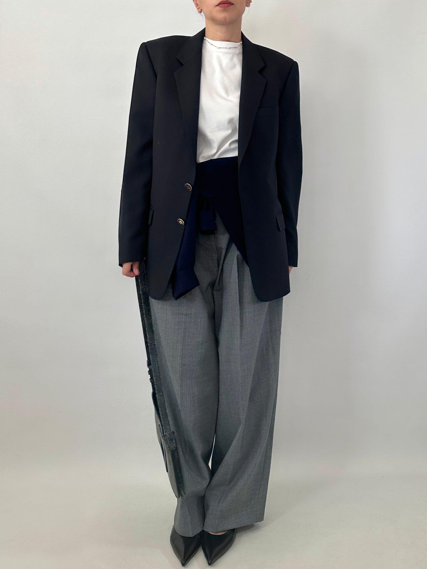 Vintage tailored jacket with gold-tone buttons