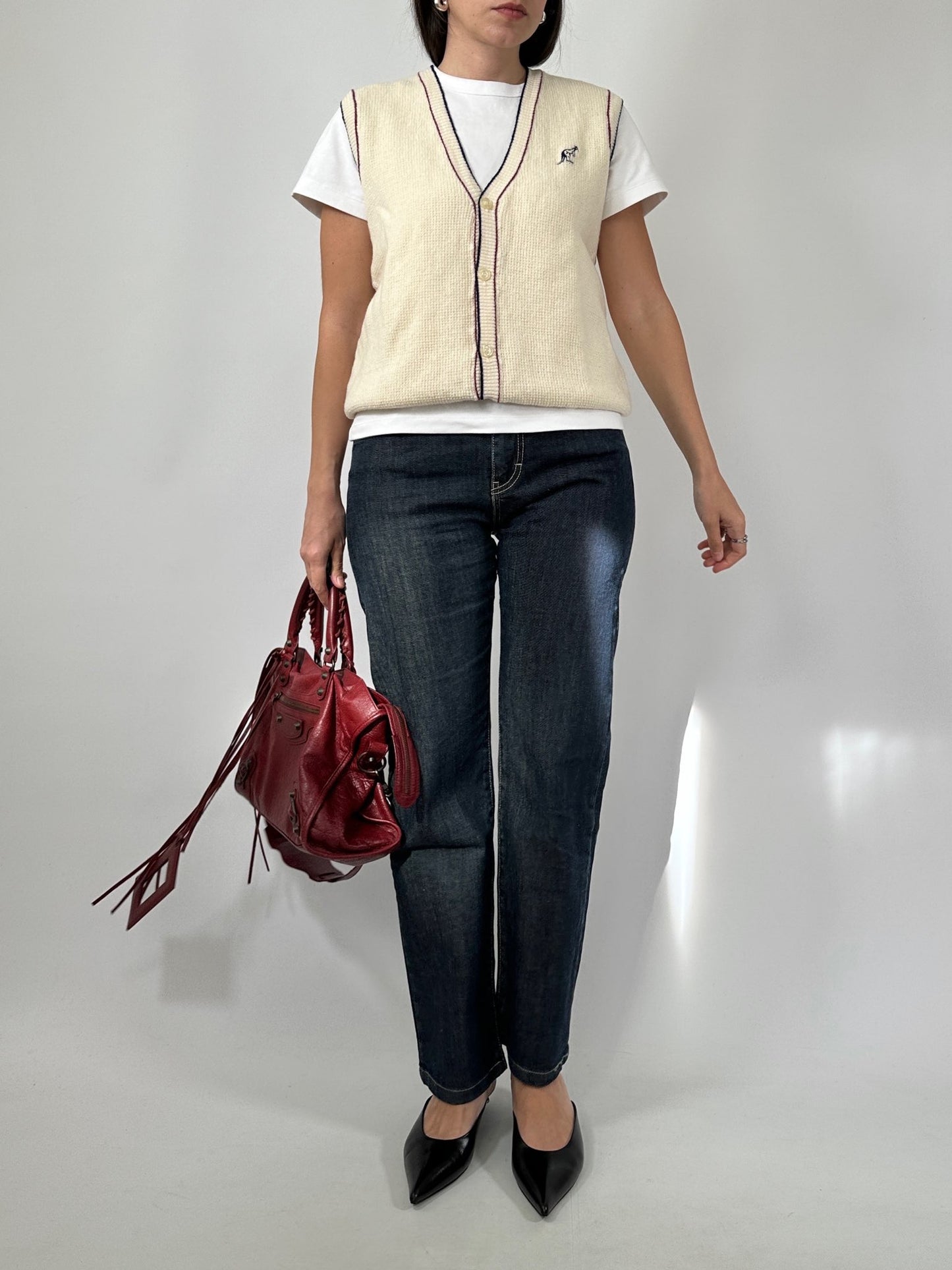 Vintage Australian Textured Knit Vest