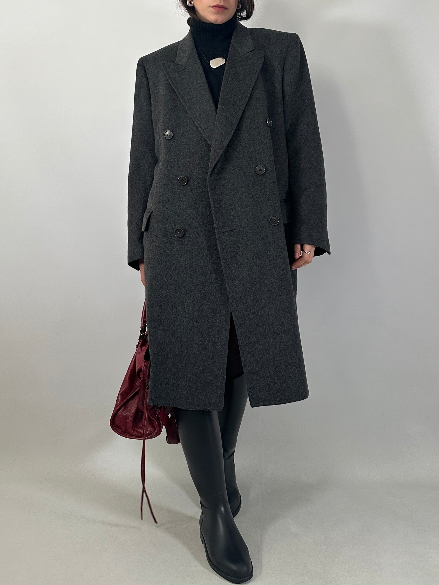 Vintage tailored double-breasted coat