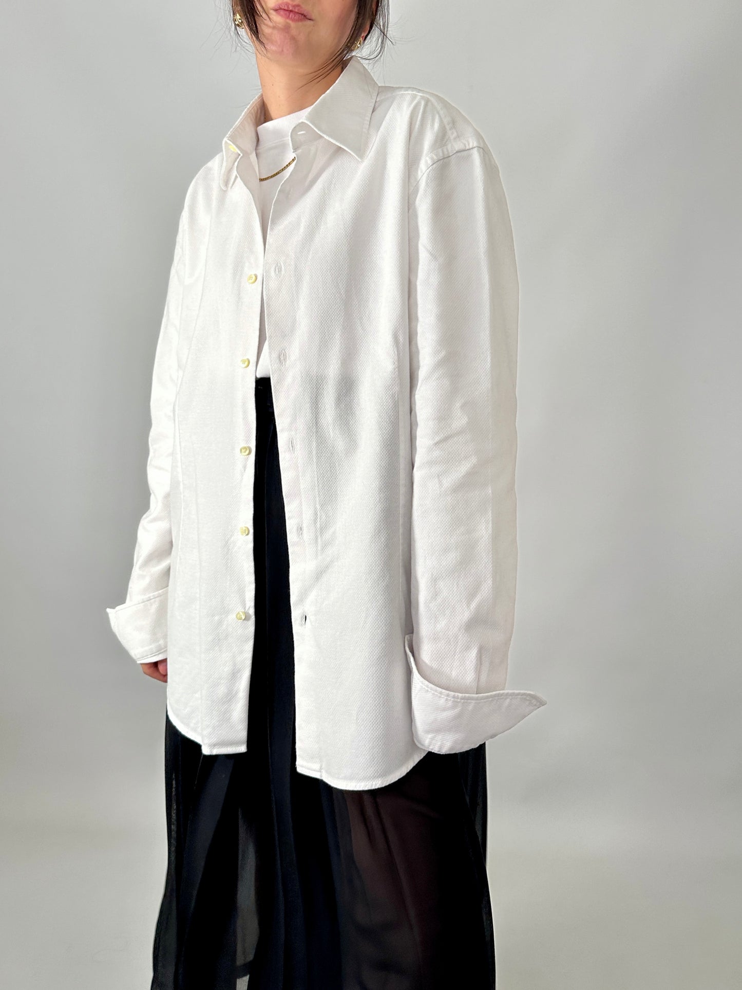 Valentino white cotton classic shirt