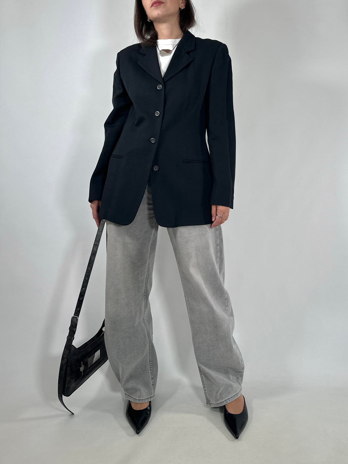 Marella Vintage Silk & Wool Blazer