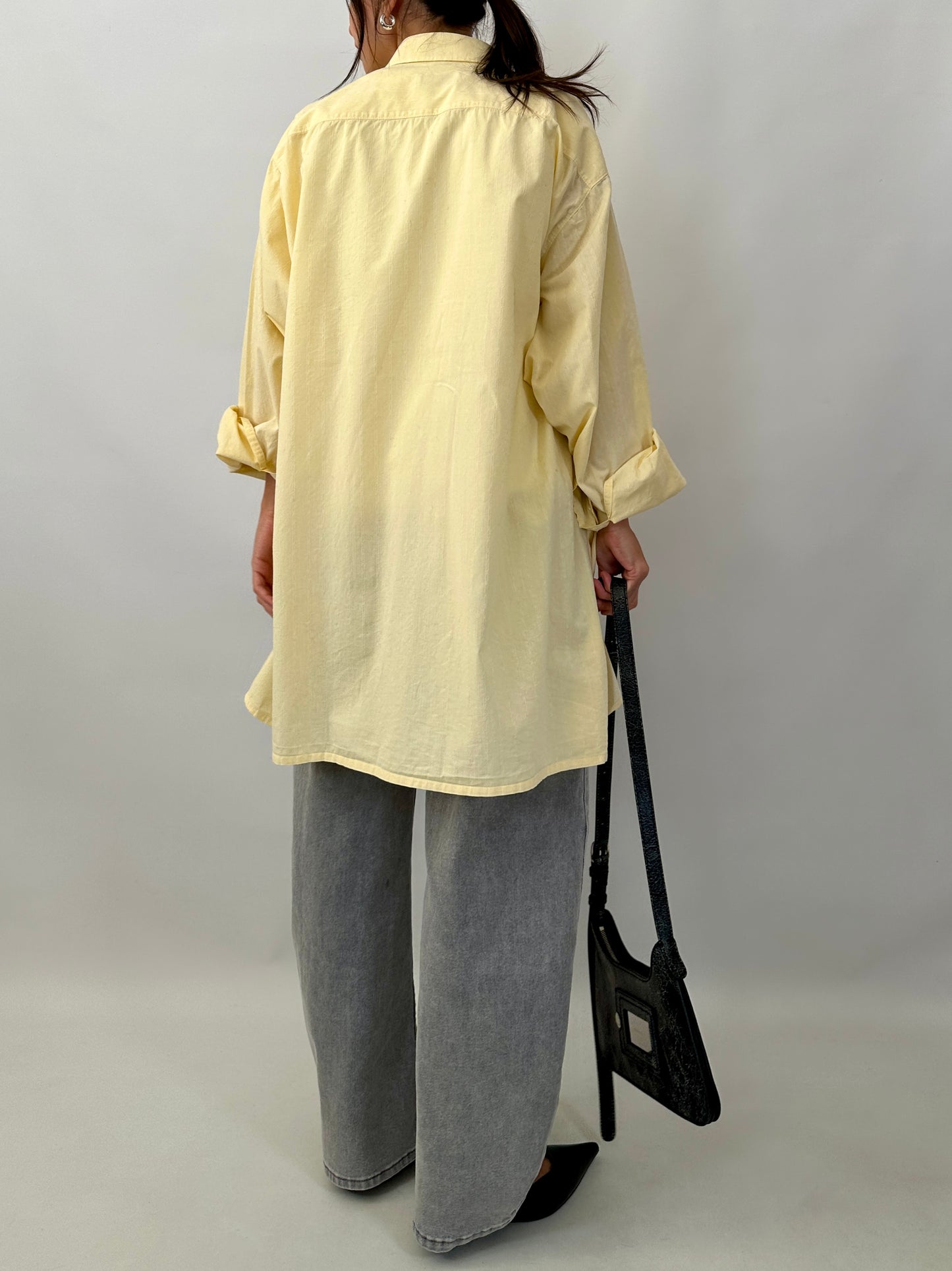 Men yellow classic shirt