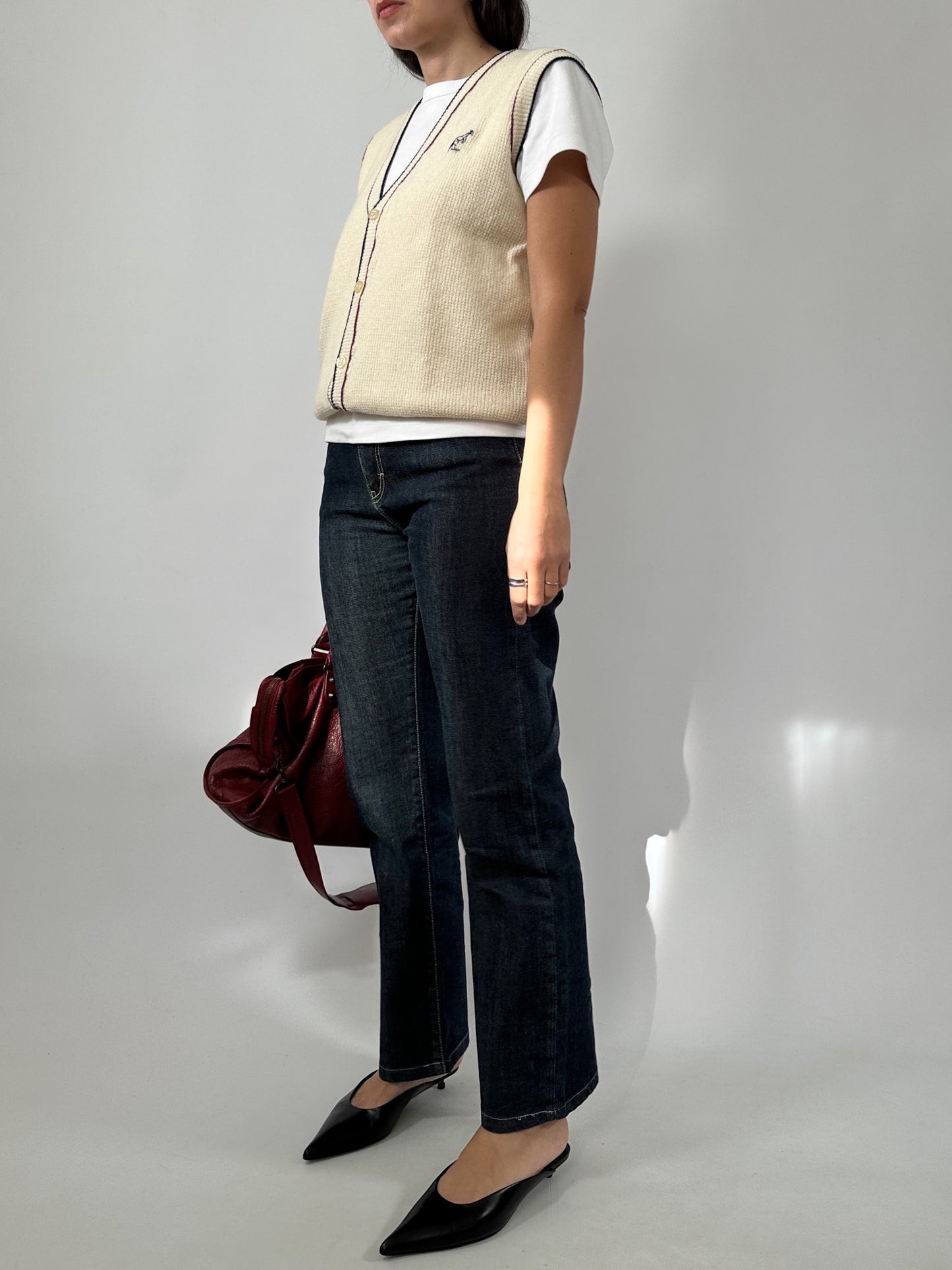Vintage Australian Textured Knit Vest