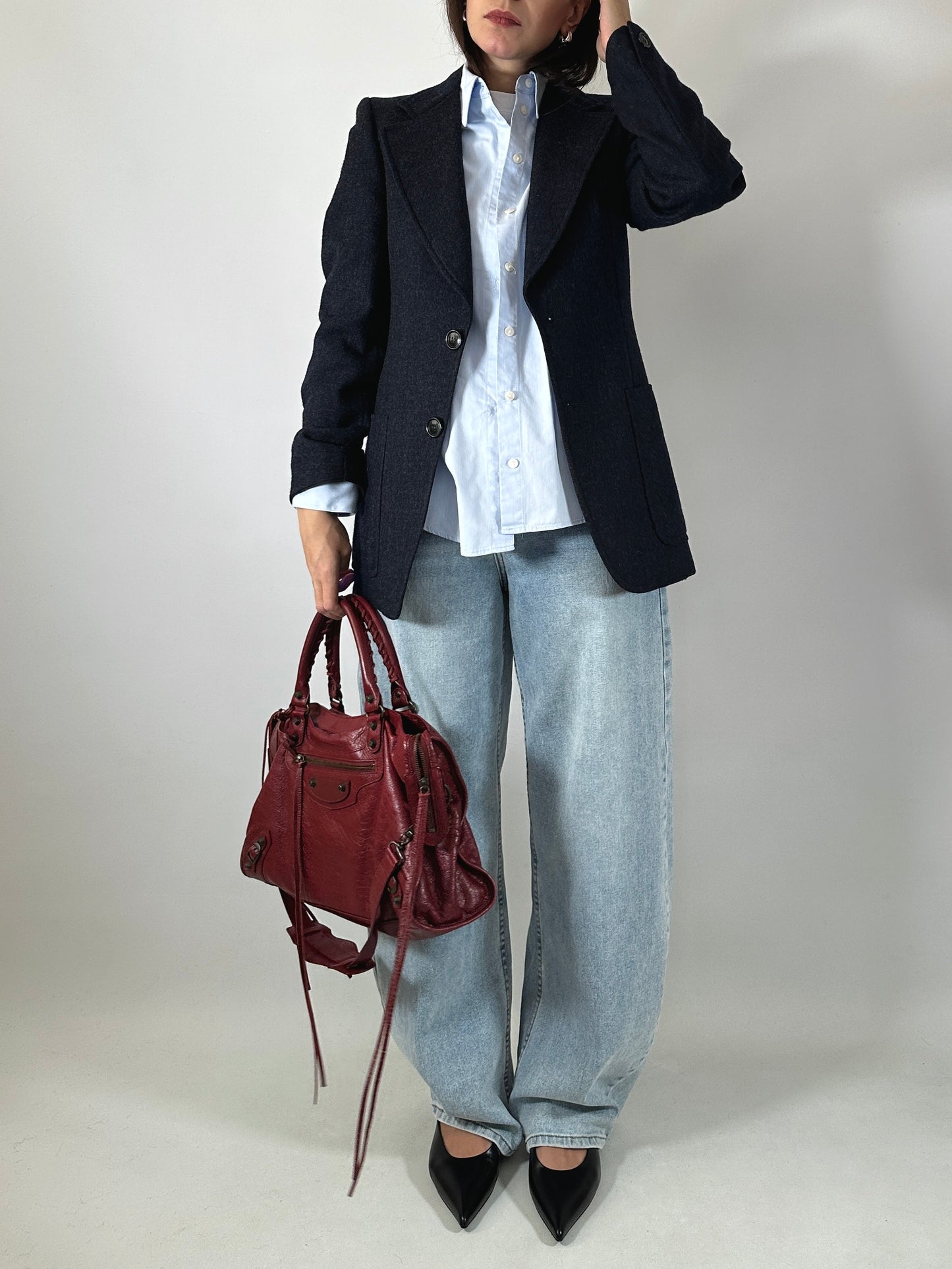 Slim fit blue blazer