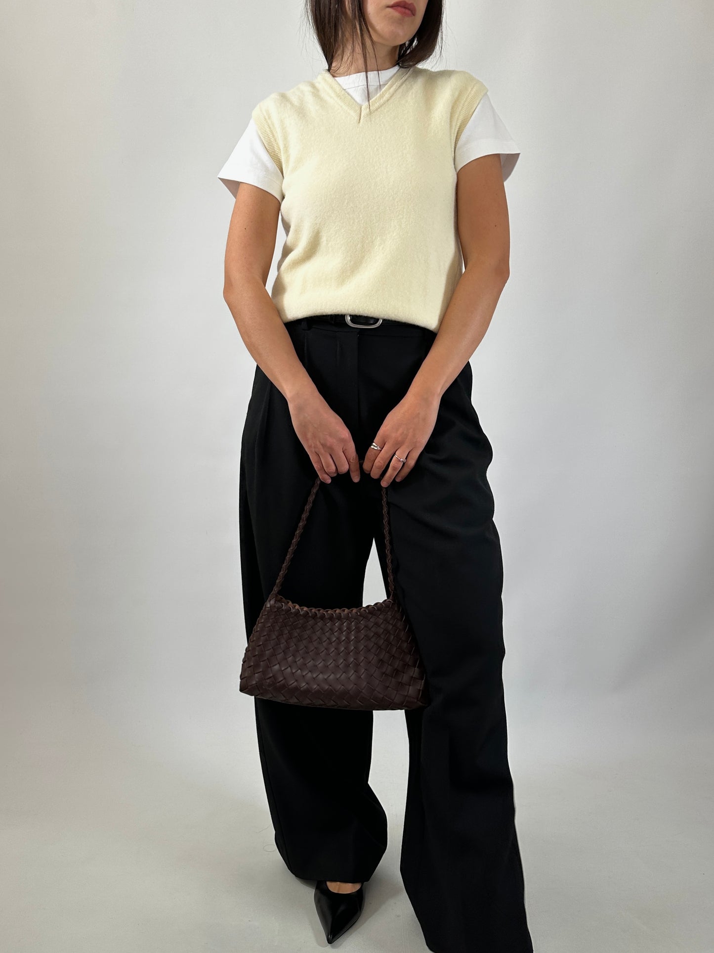 Butter Yellow Wool Sweater Vest