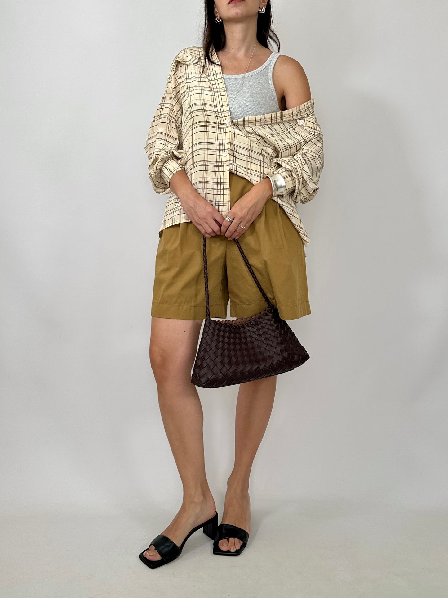 Vintage 100% Silk Check Shirt