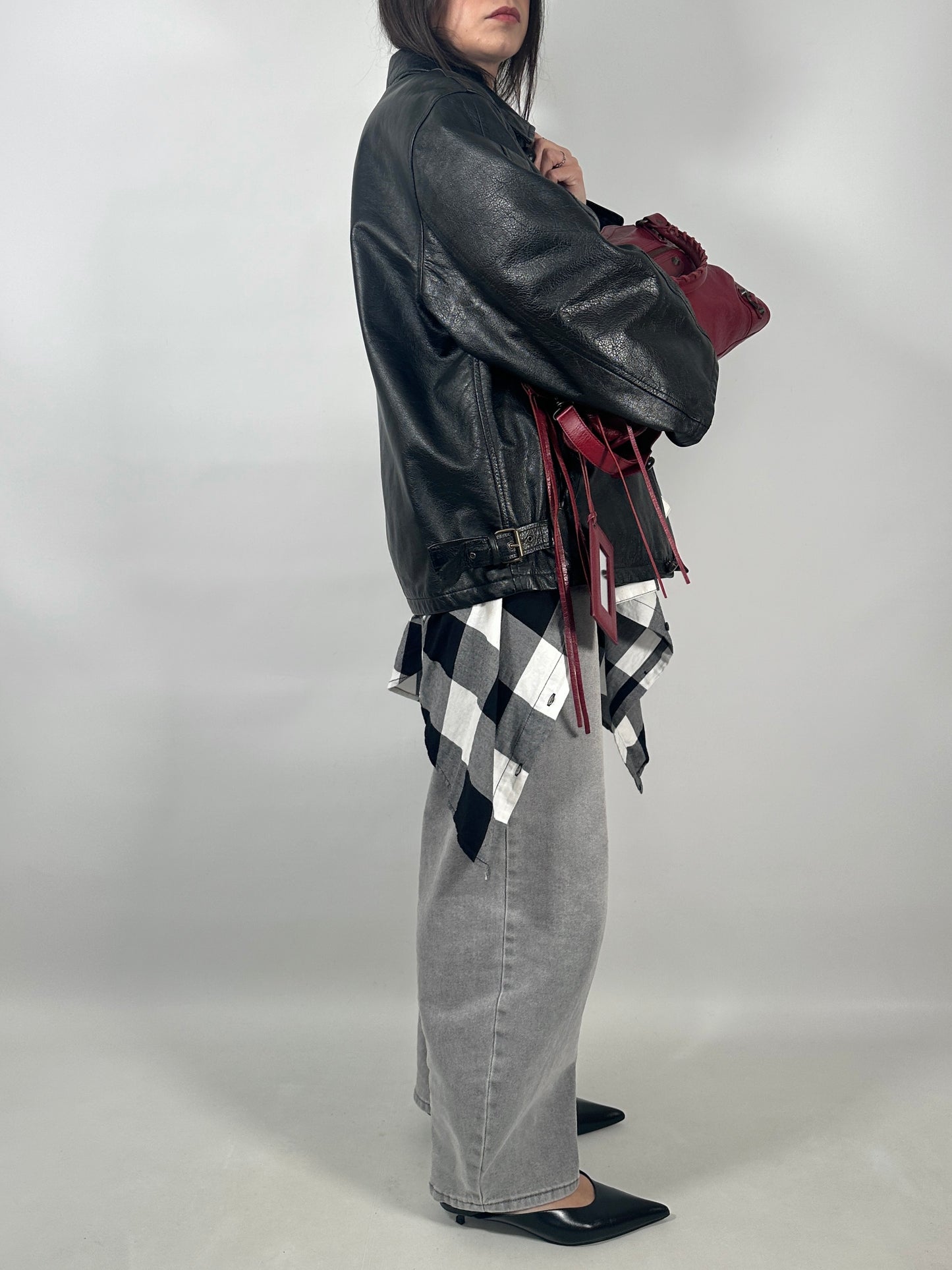 Vintage Oversized Leather Jacket