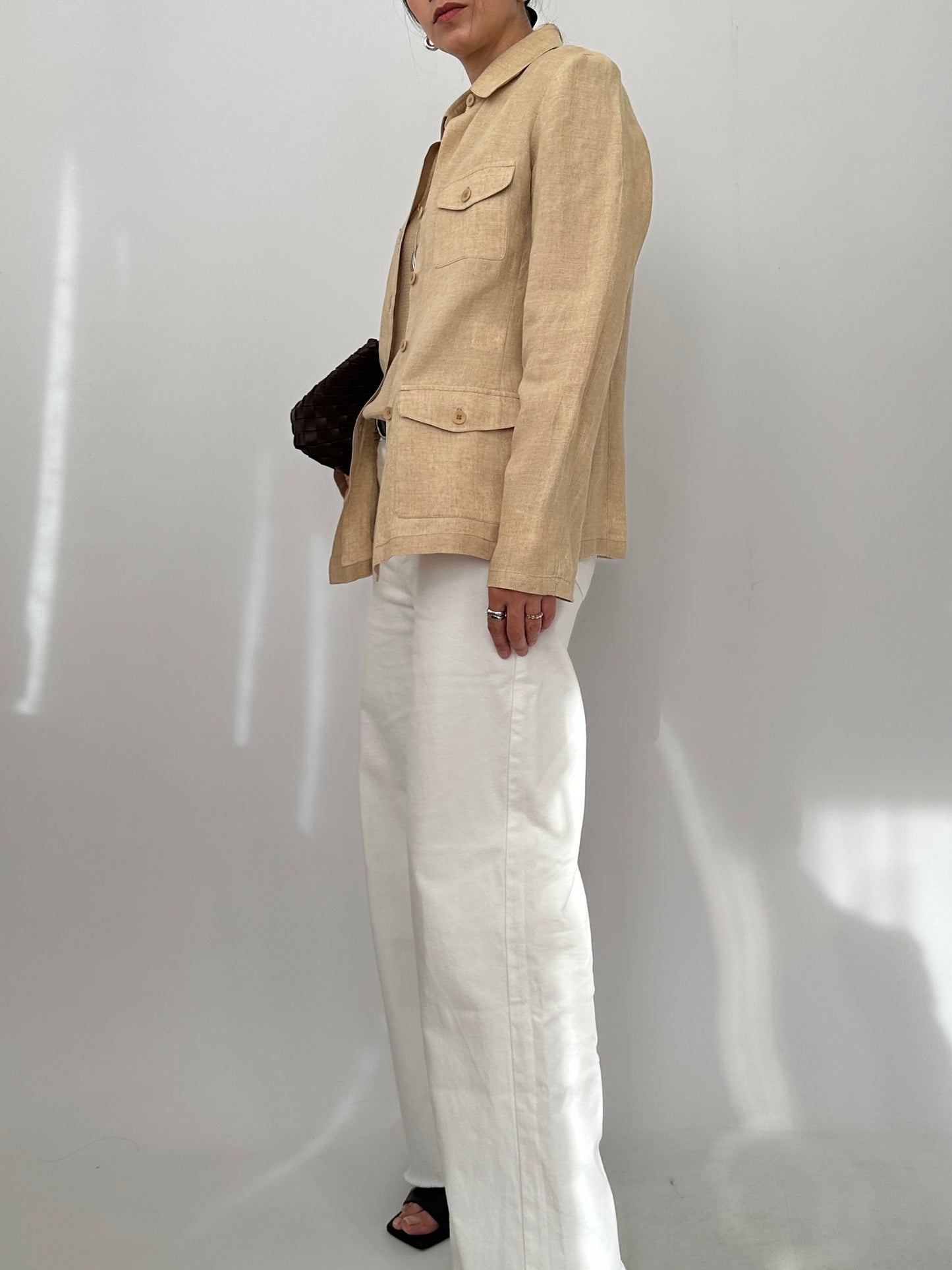 100% Linen Safari Overshirt