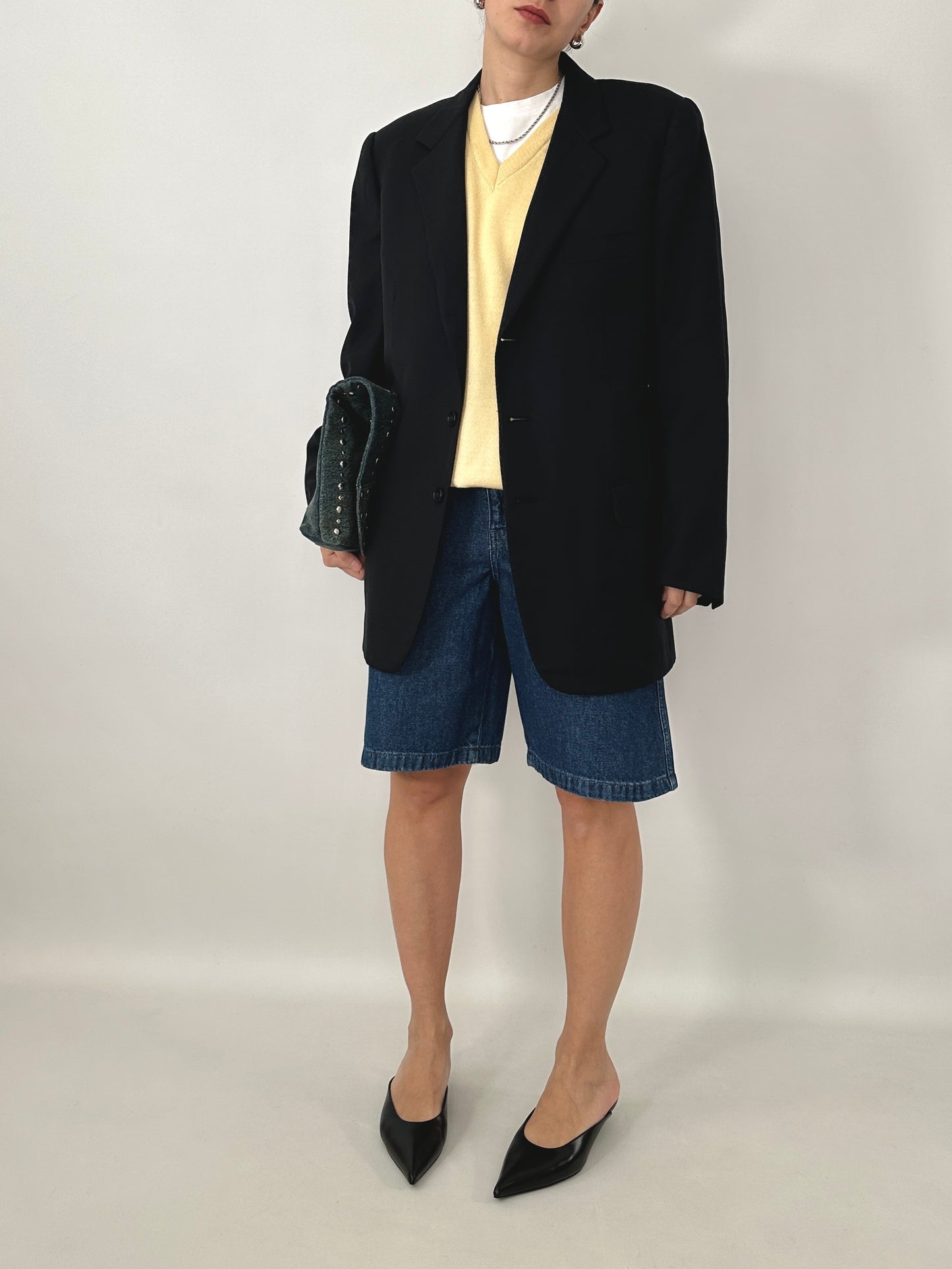 Vintage Burberry blue tailored jacket