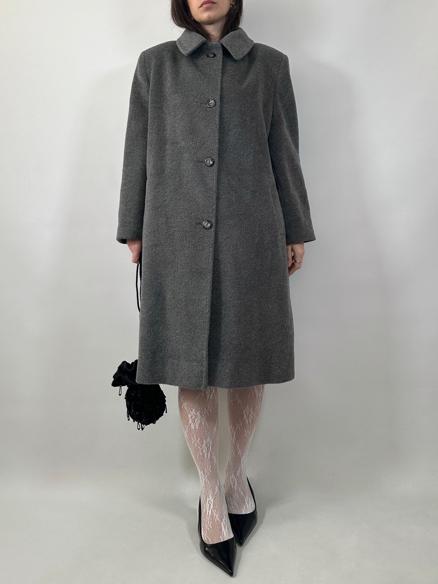 Vintage Mohair and Wool Tailored Coat