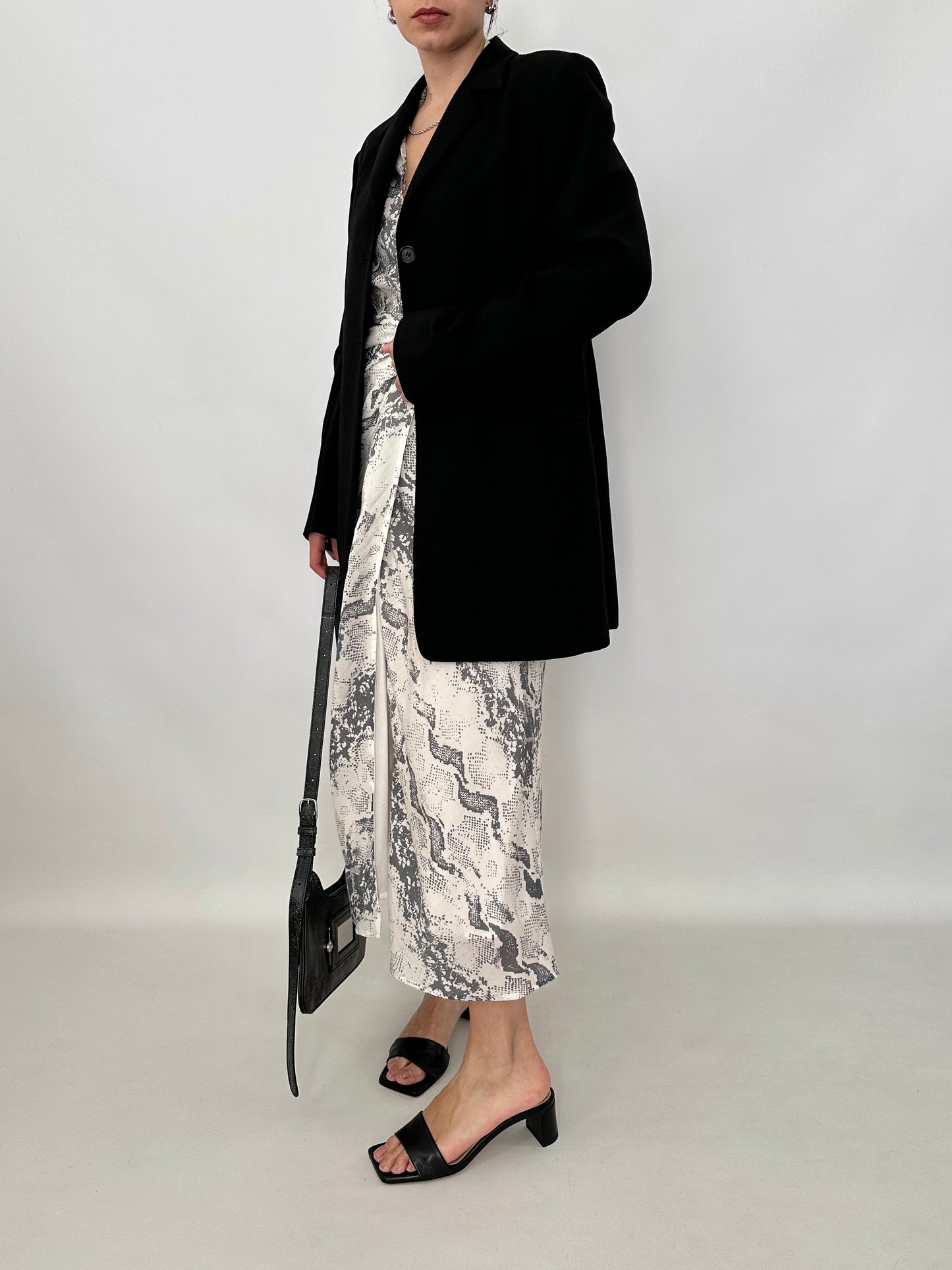 Marella long black blazer