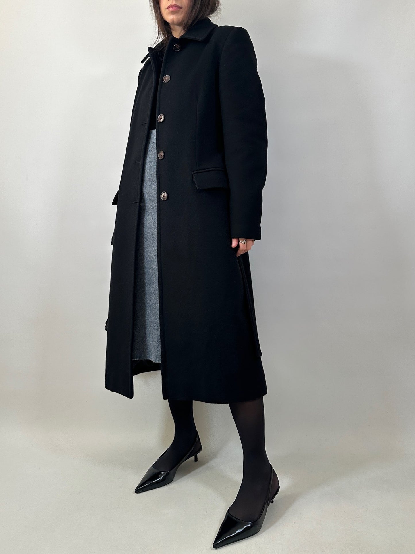 Classic Belted Wool and Cashmere Coat