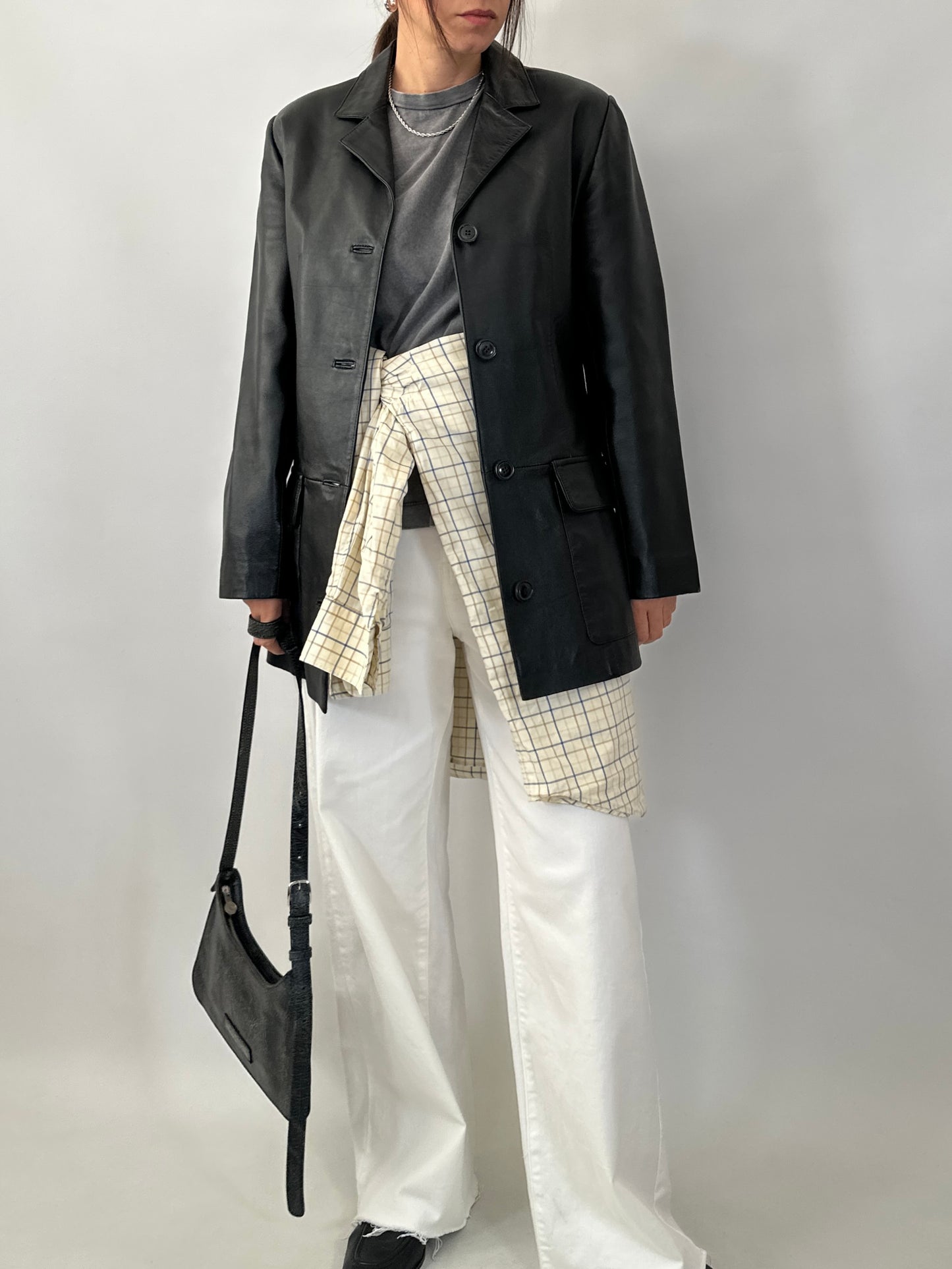 Soft lambskin leather jacket