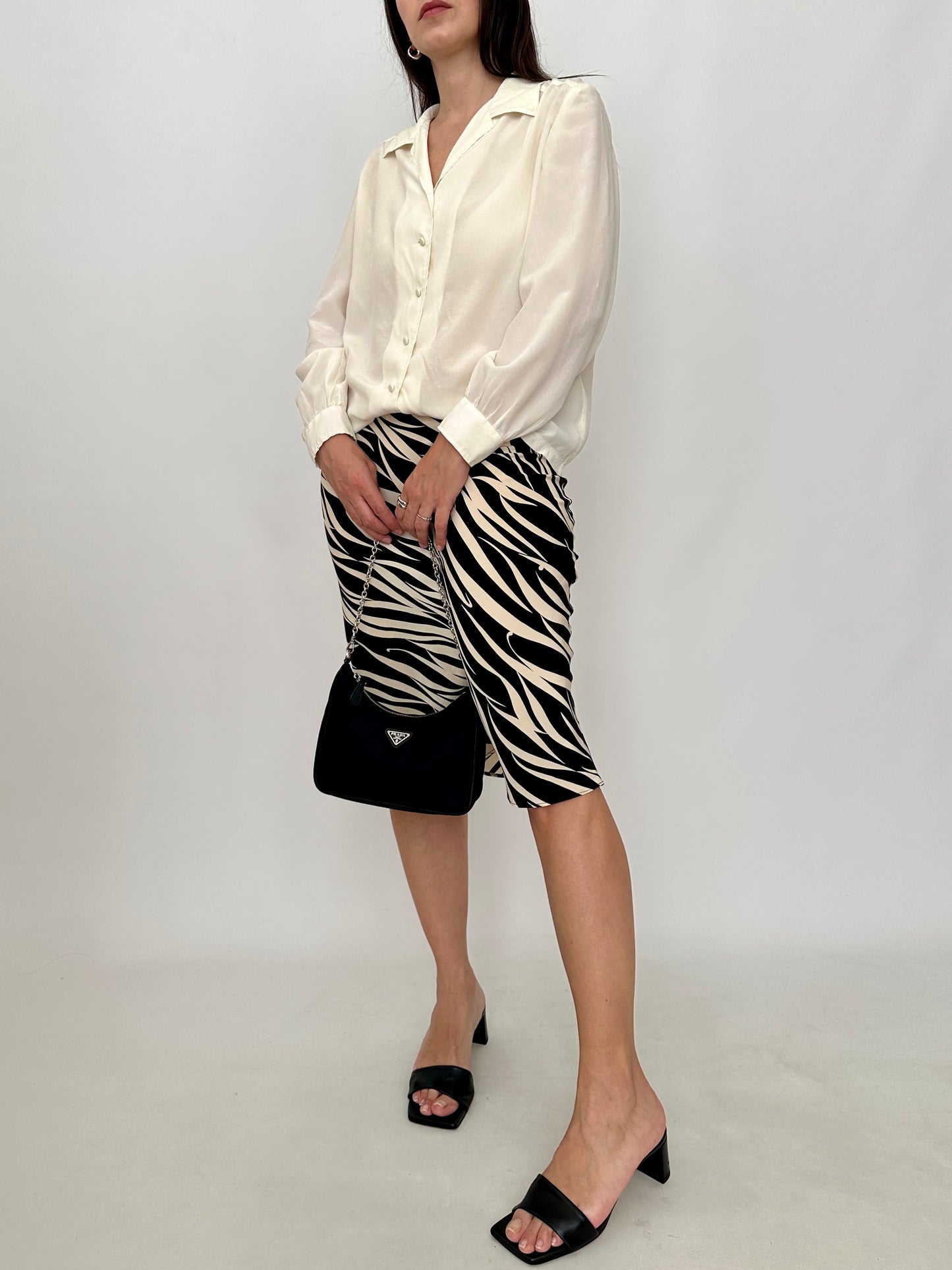 Vintage Ivory Silk Shirt