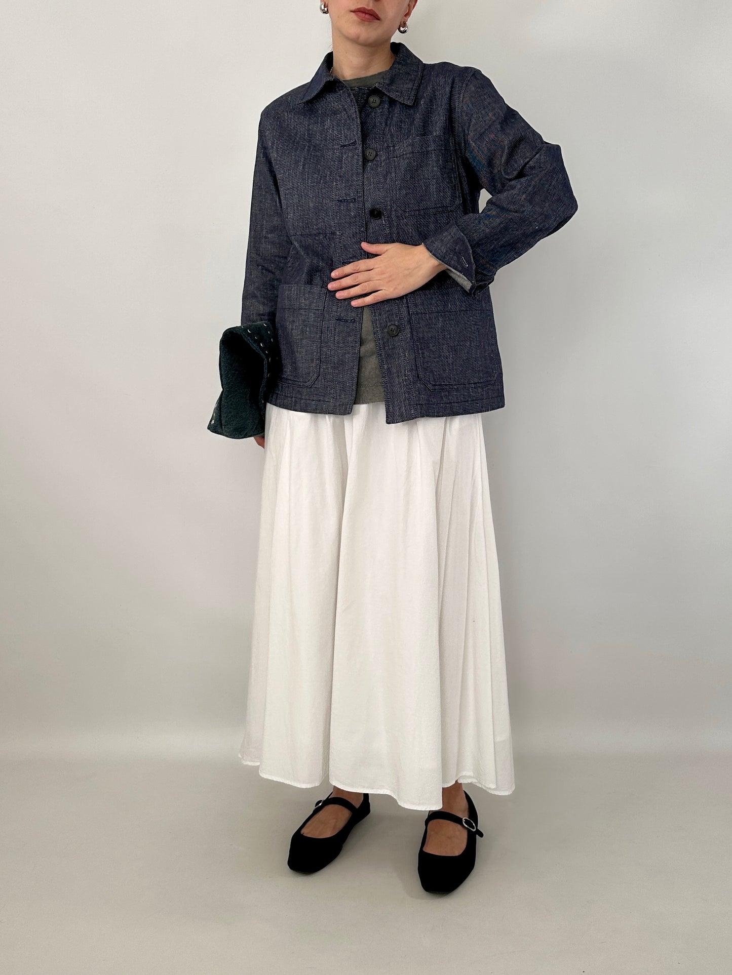 Max Mara linen and cotton denim jacket