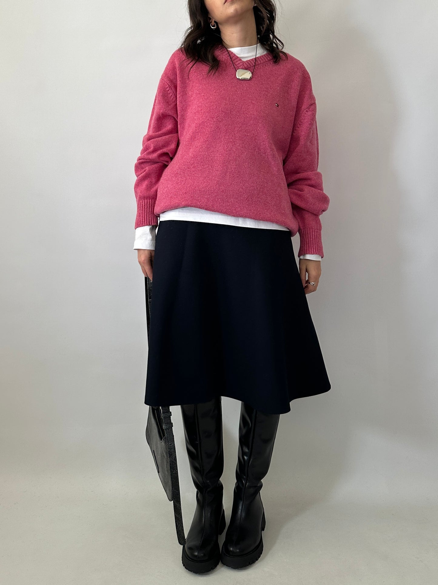 Tommy Hilfiger soft lambswool pink sweater