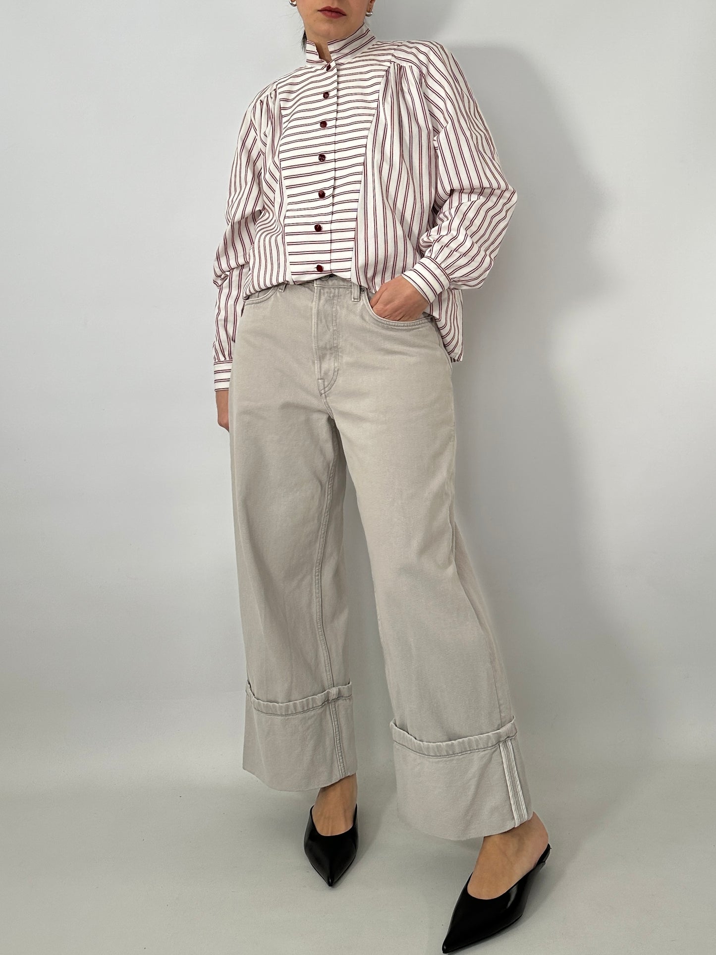 Handmade vintage striped shirt
