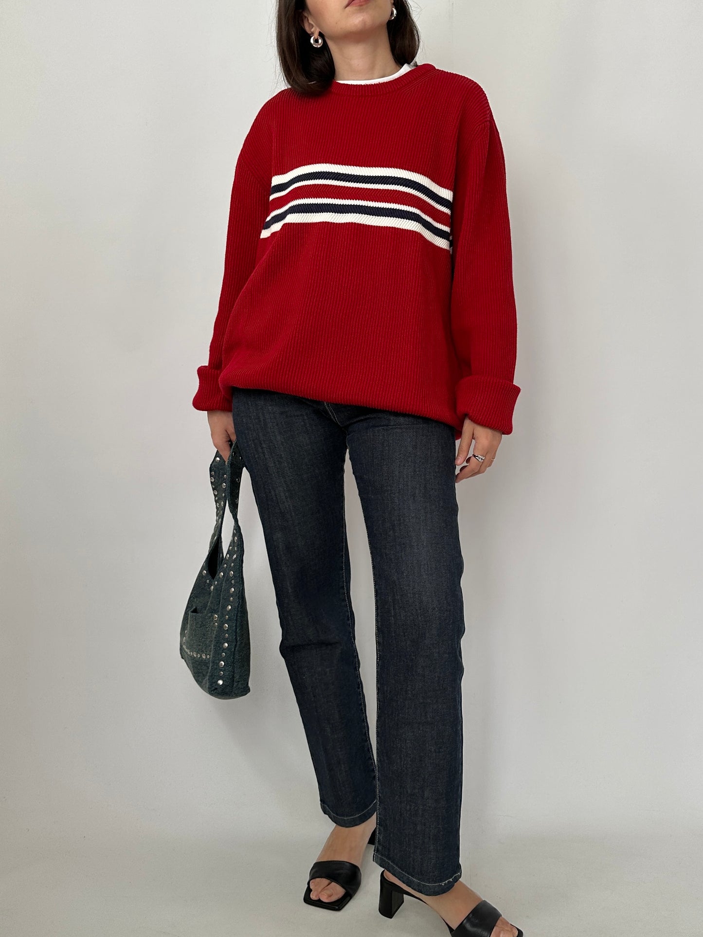 Tommy Hilfiger Rib Knit Pure Cotton Sweater