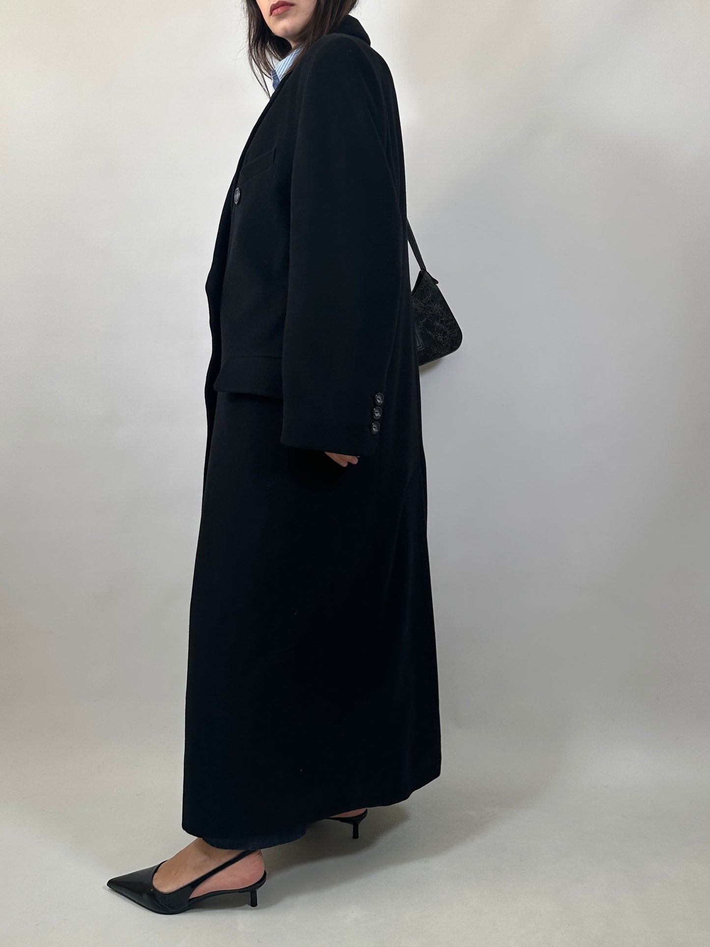 Vintage Extra Long Wool&Cashmere Coat