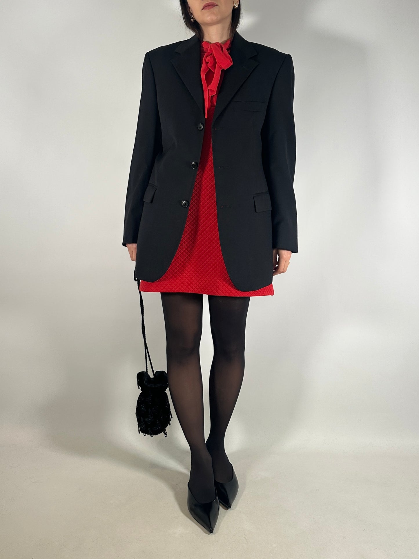 Black Wool Tailored Jacket