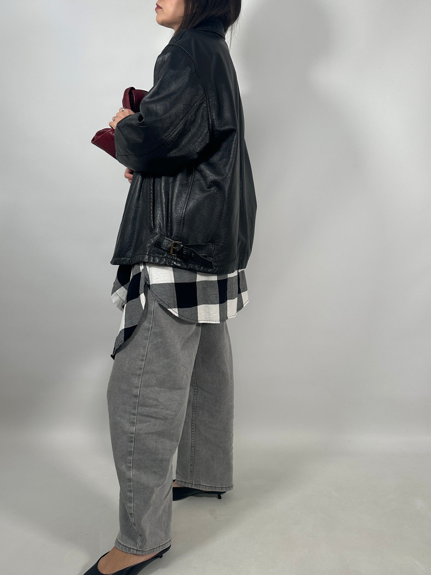 Vintage Oversized Leather Jacket