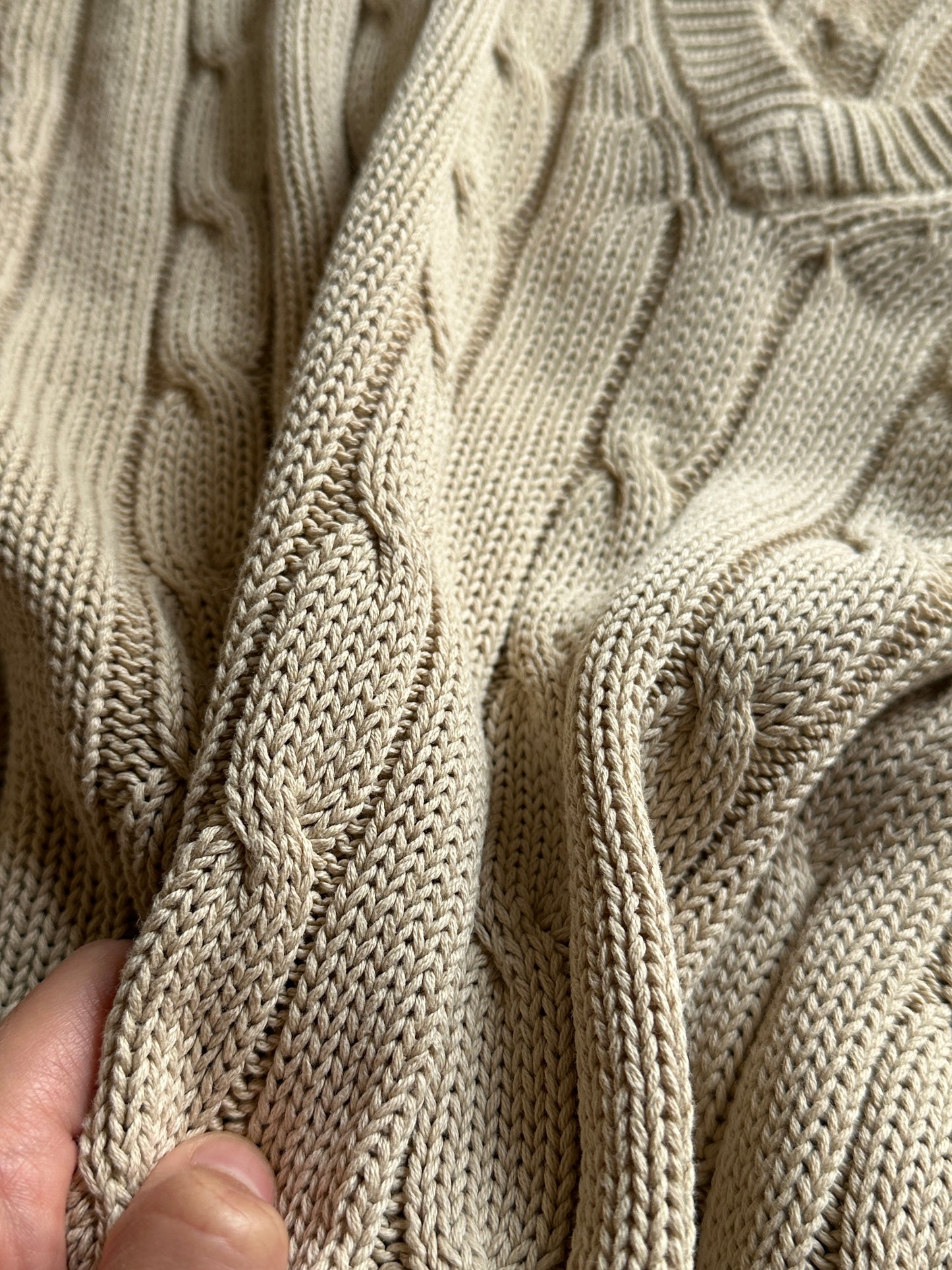 Pure Cotton Cable Knit Sweater