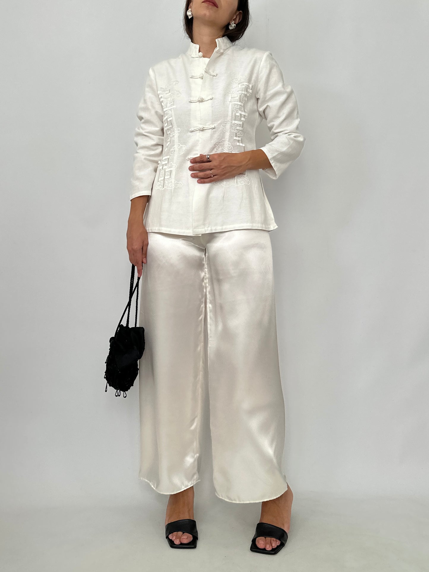 Embroidered Tang Silk Jacket