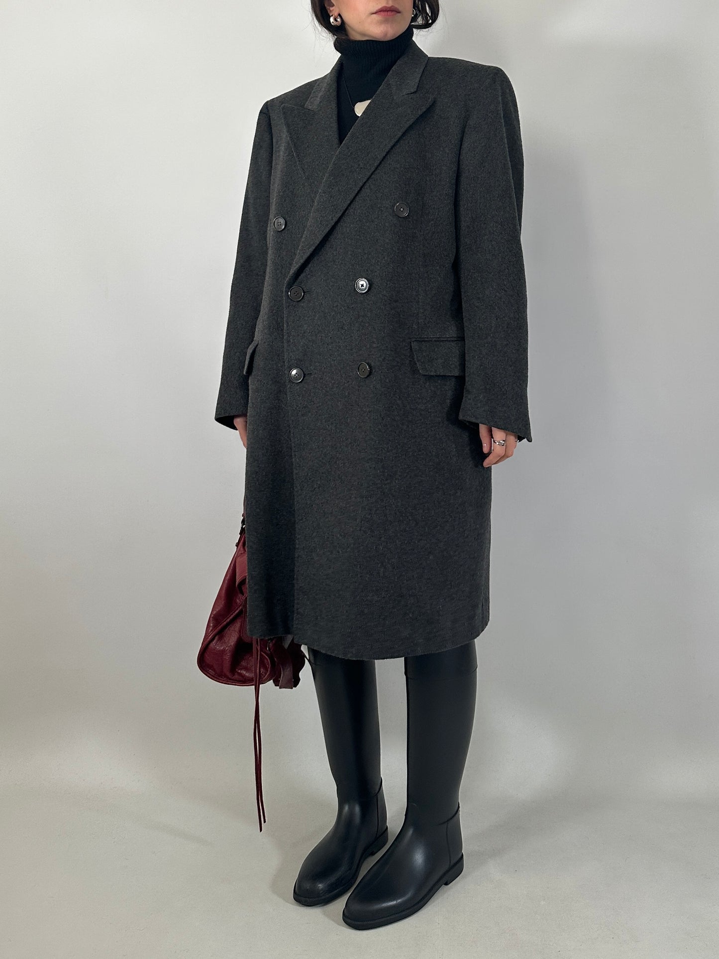 Vintage tailored double-breasted coat