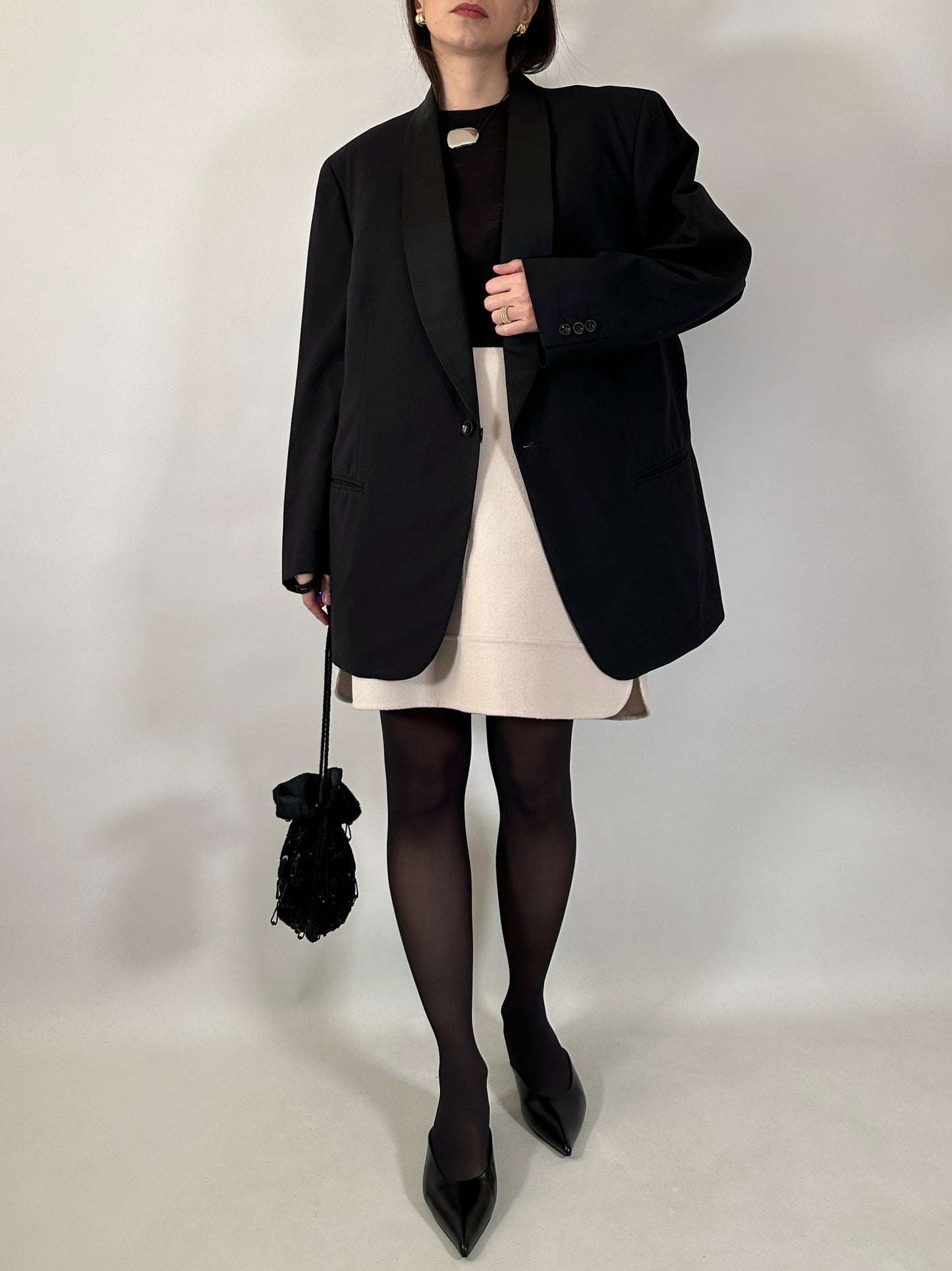 Vintage Tailored Tuxedo Blazer
